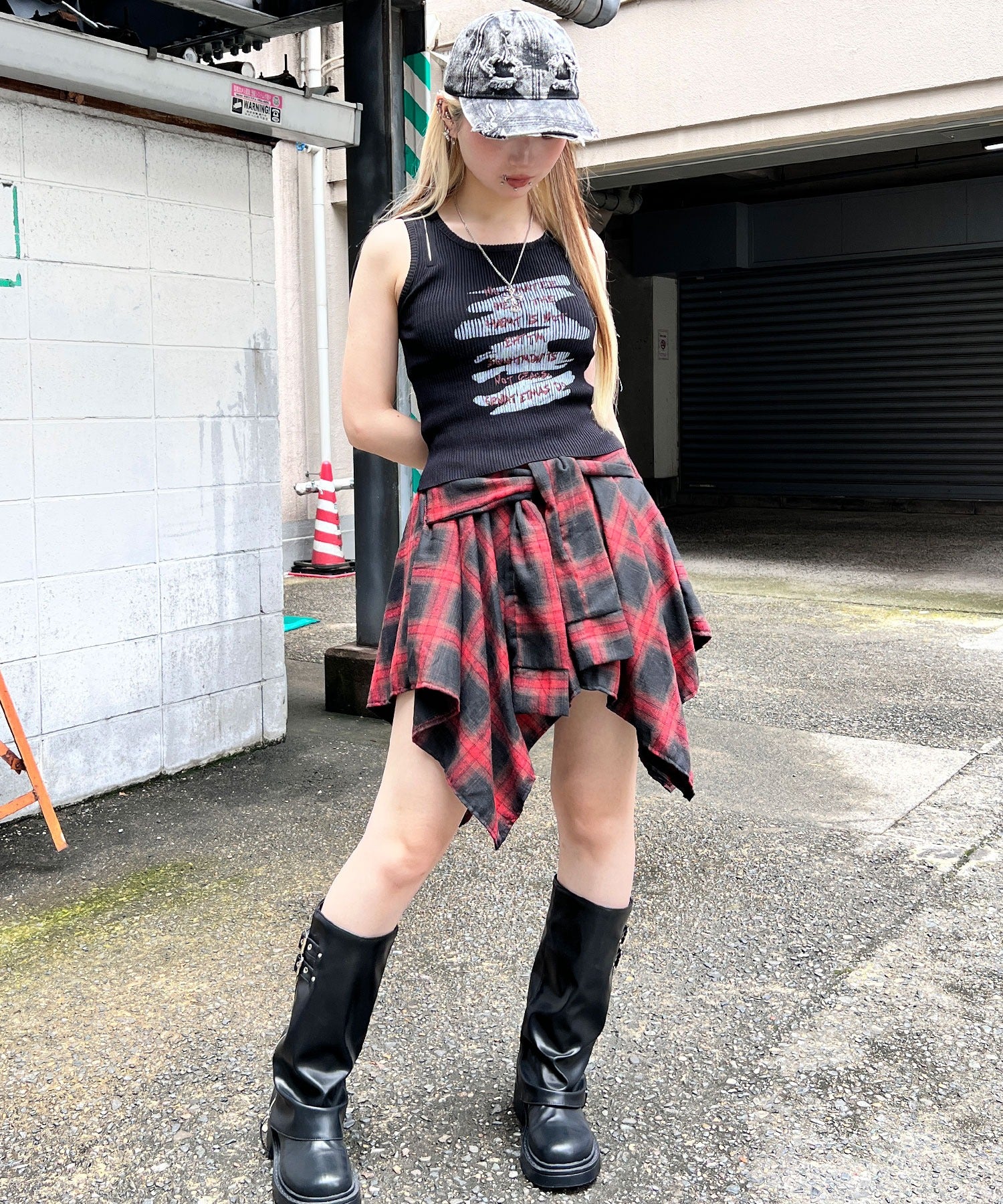 ZIPショルダーニットタンク - Image 12
