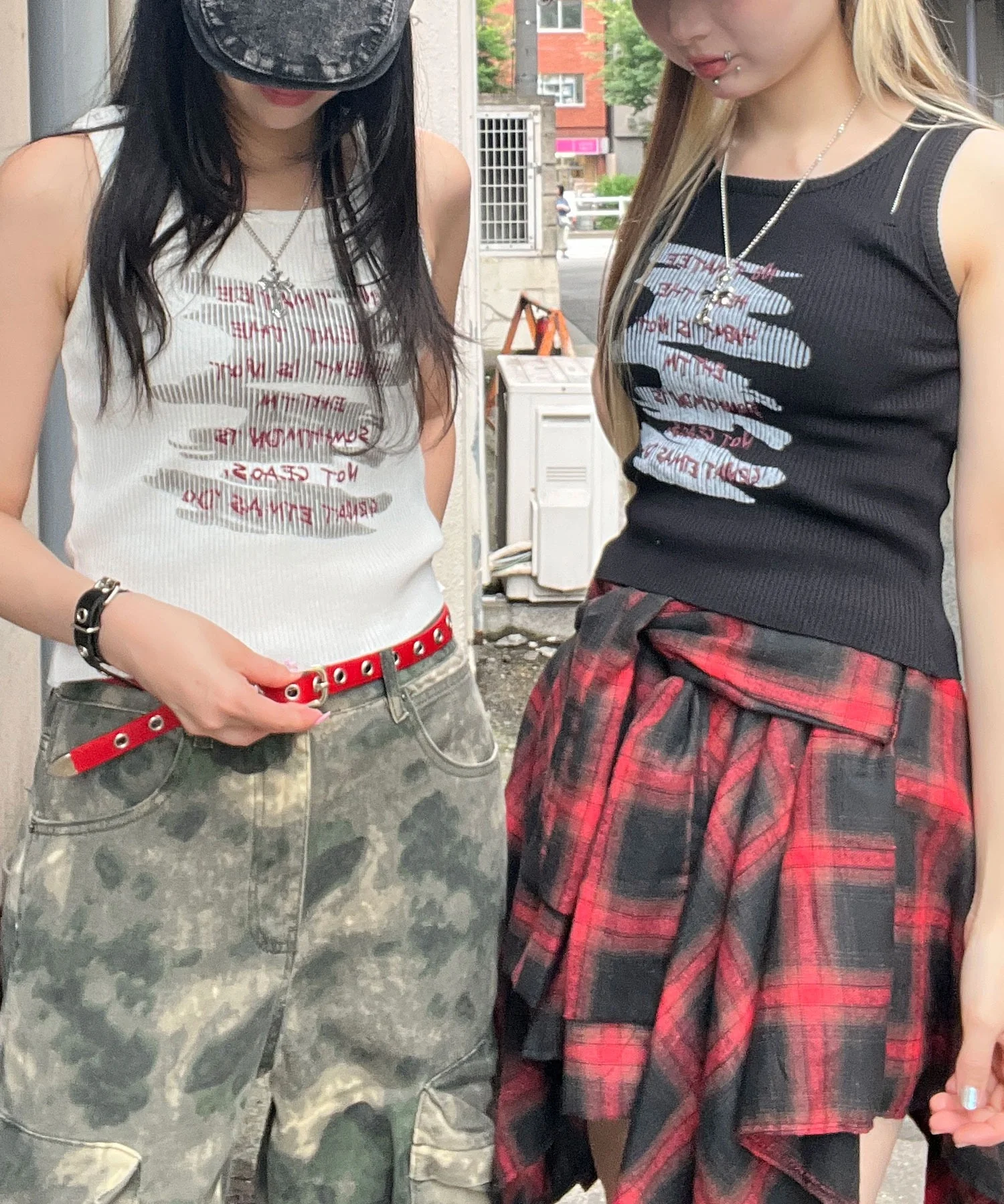 ZIPショルダーニットタンク - Image 3
