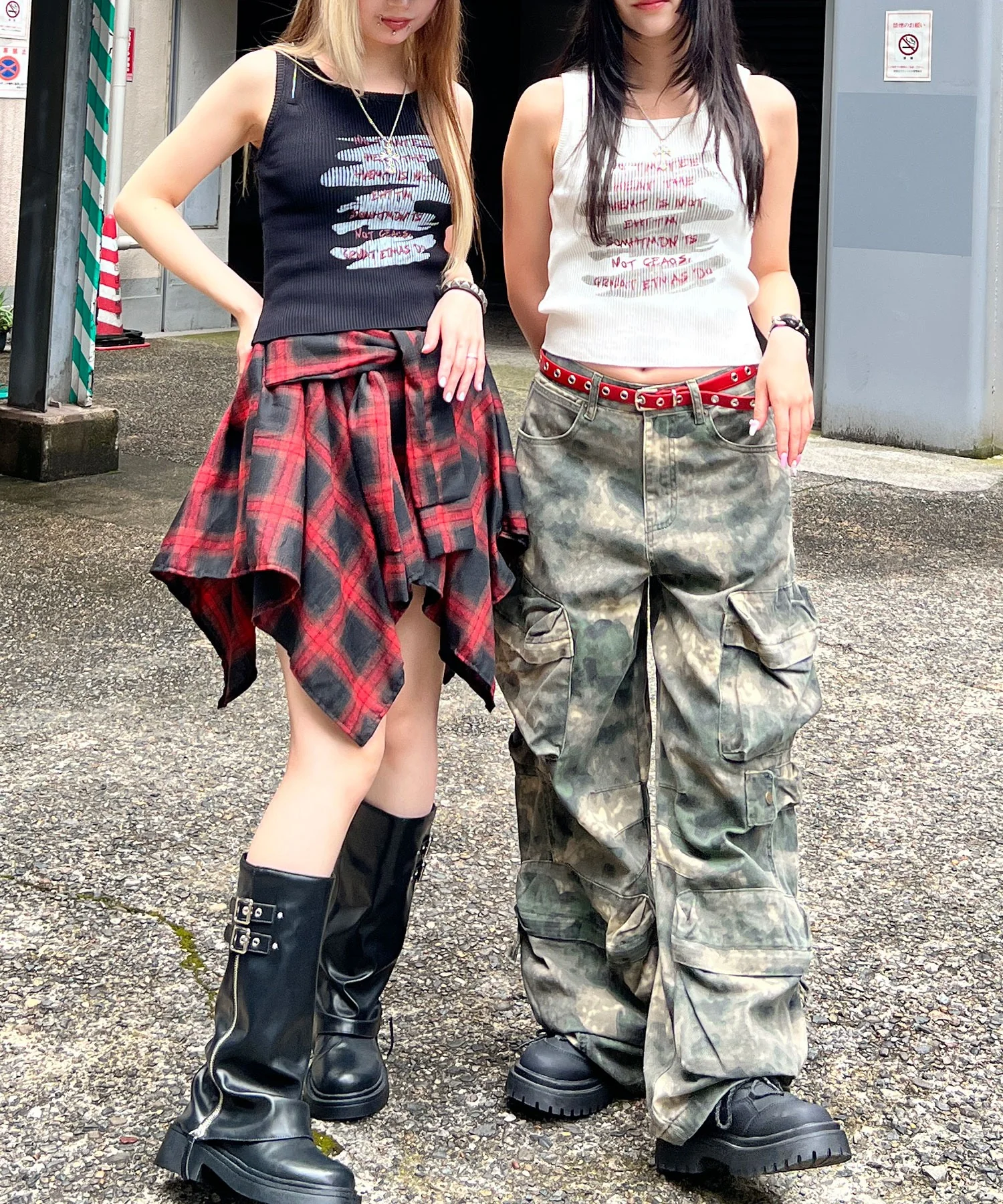 ZIPショルダーニットタンク - Image 5