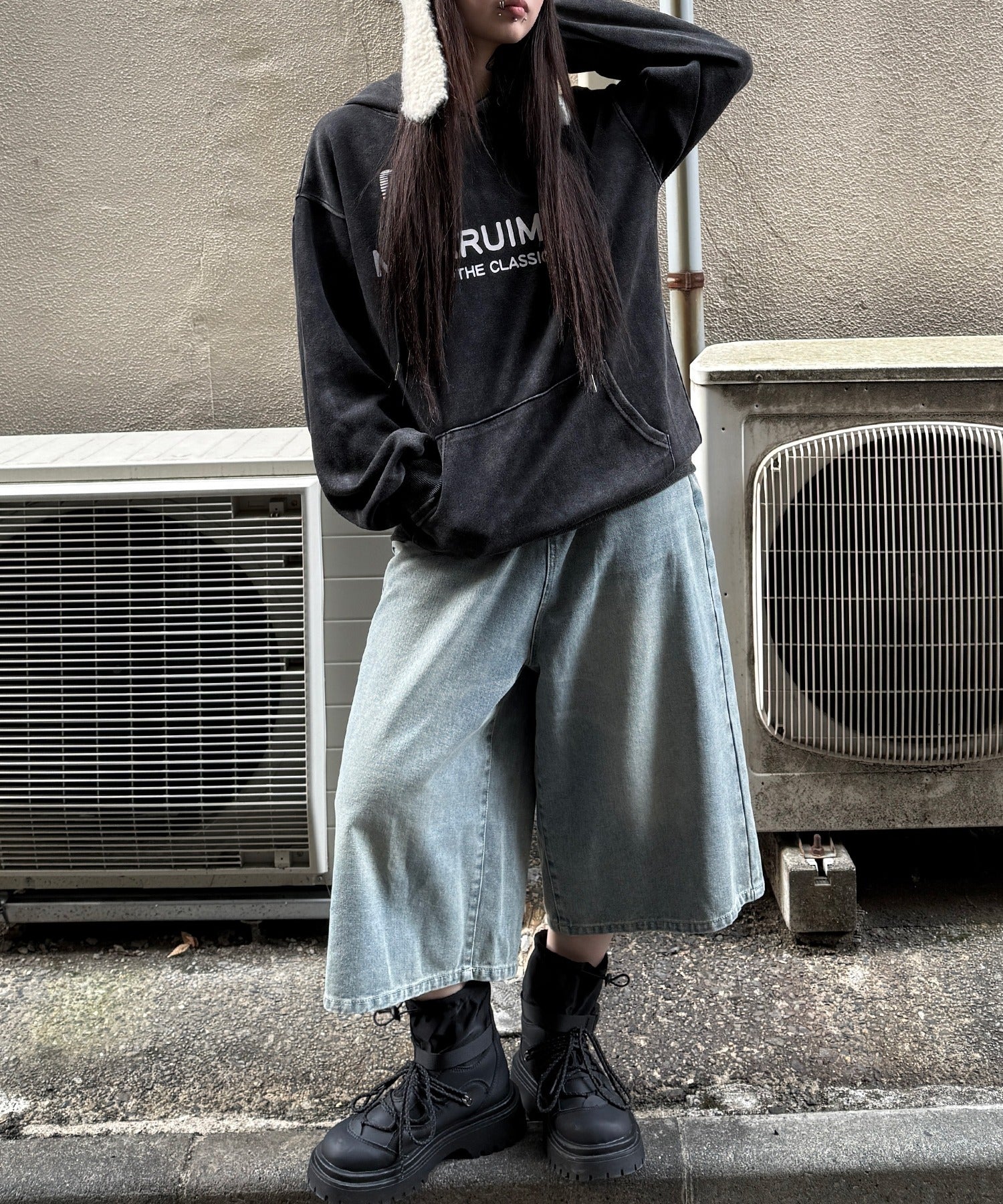 ワイドデニムハーフパンツ - Image 12