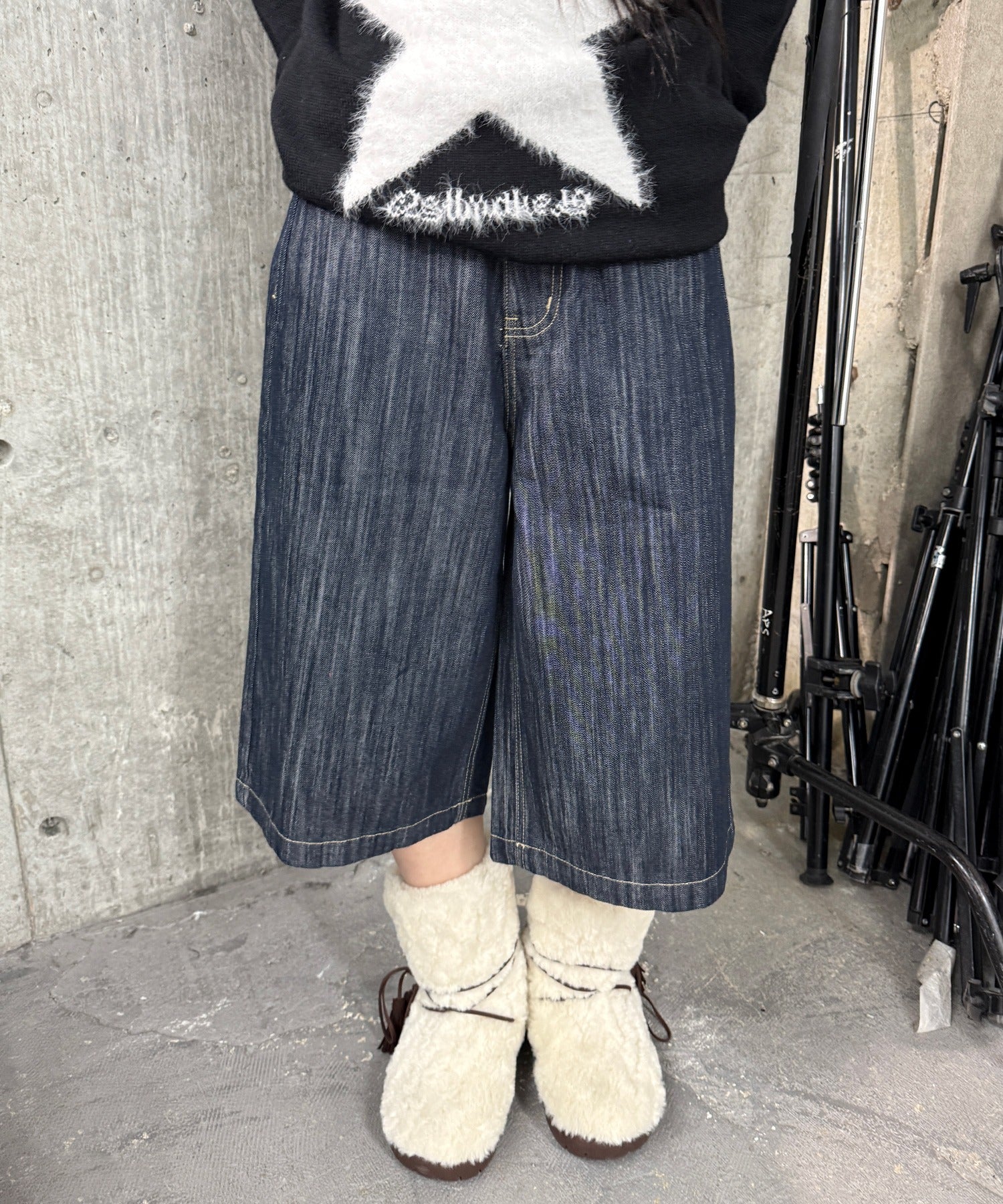 スラブデニムハーフパンツ - Image 2