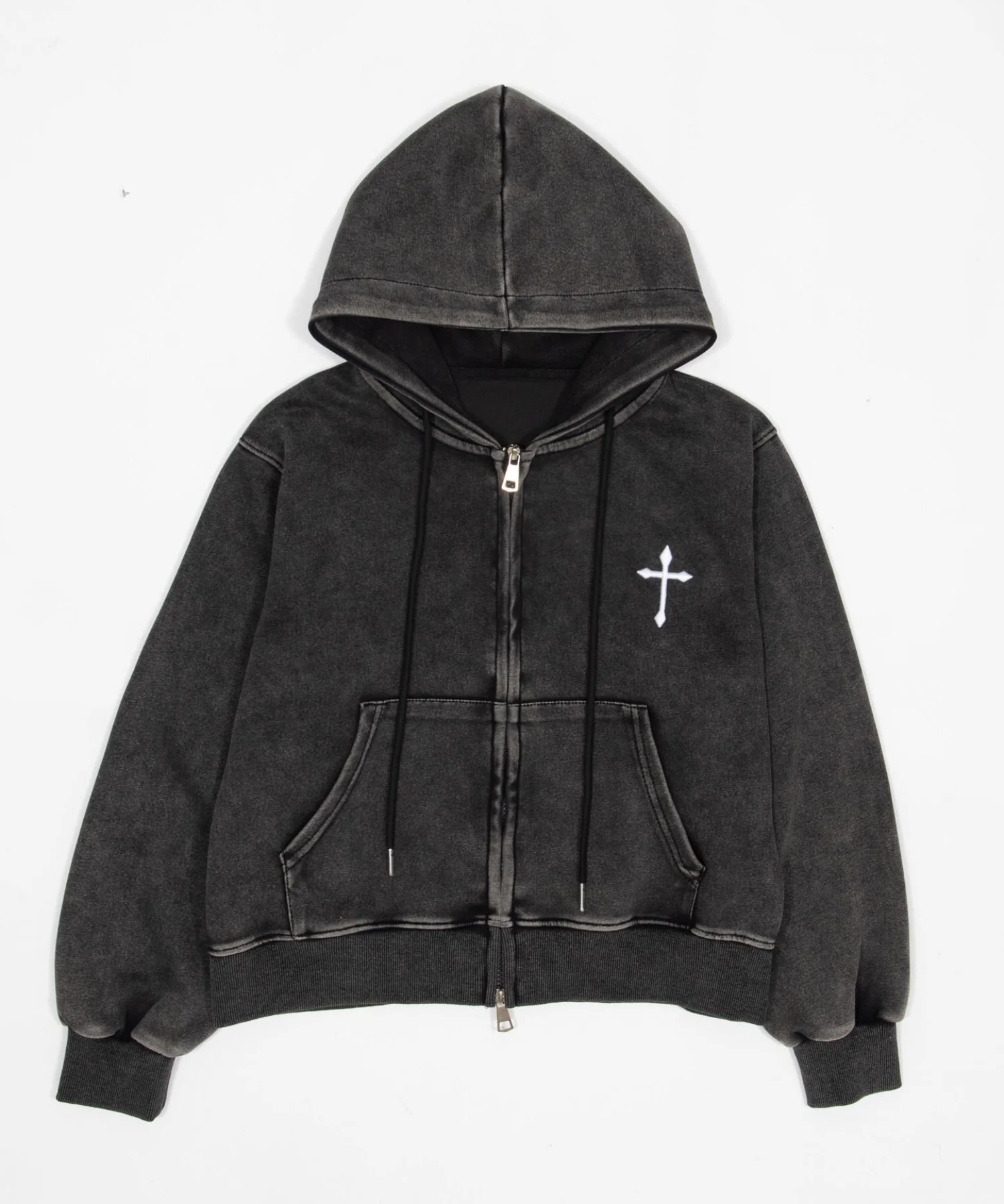 クロスショートジップパーカー - Image 4