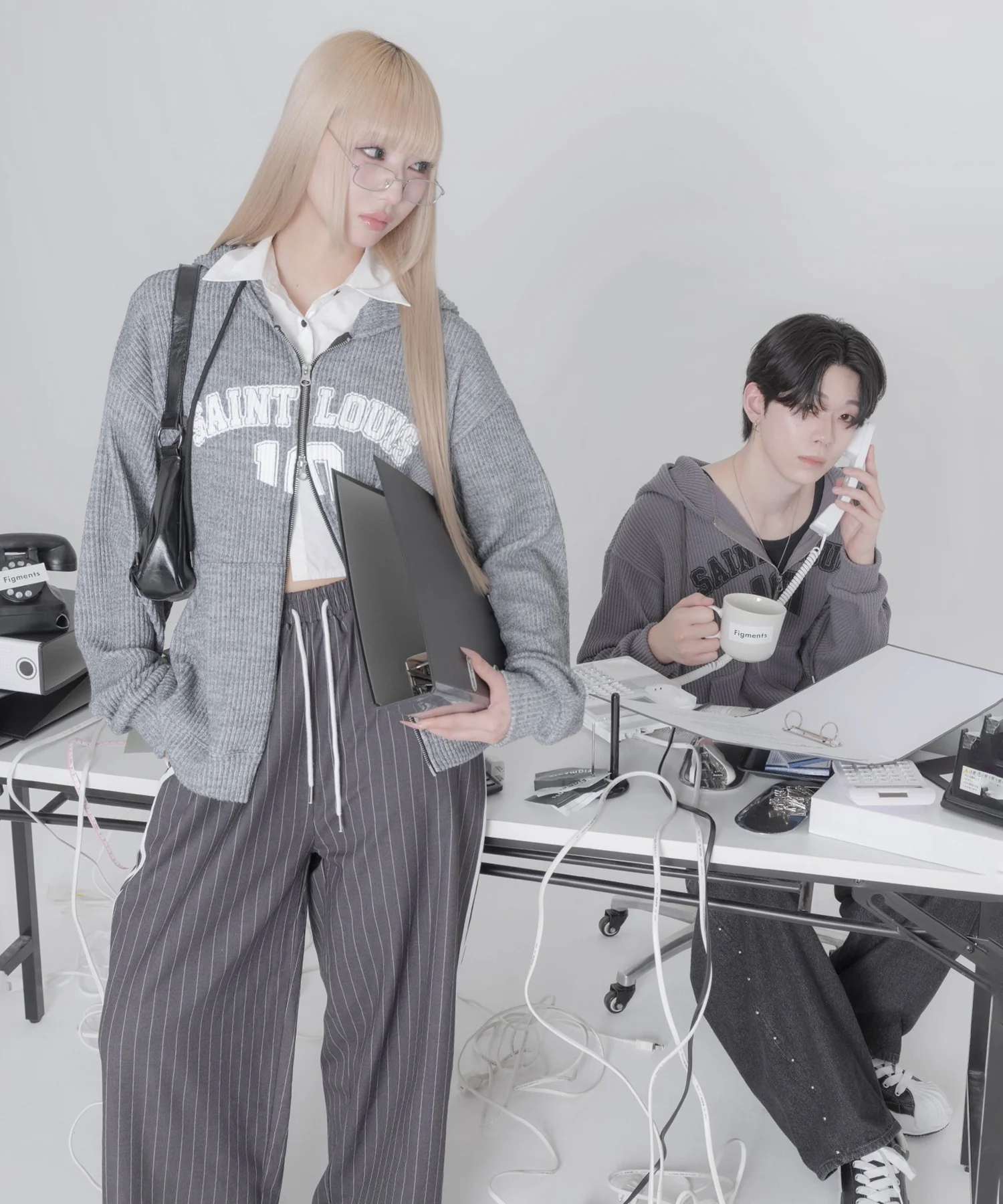 ストライプトラックパンツ - Image 10