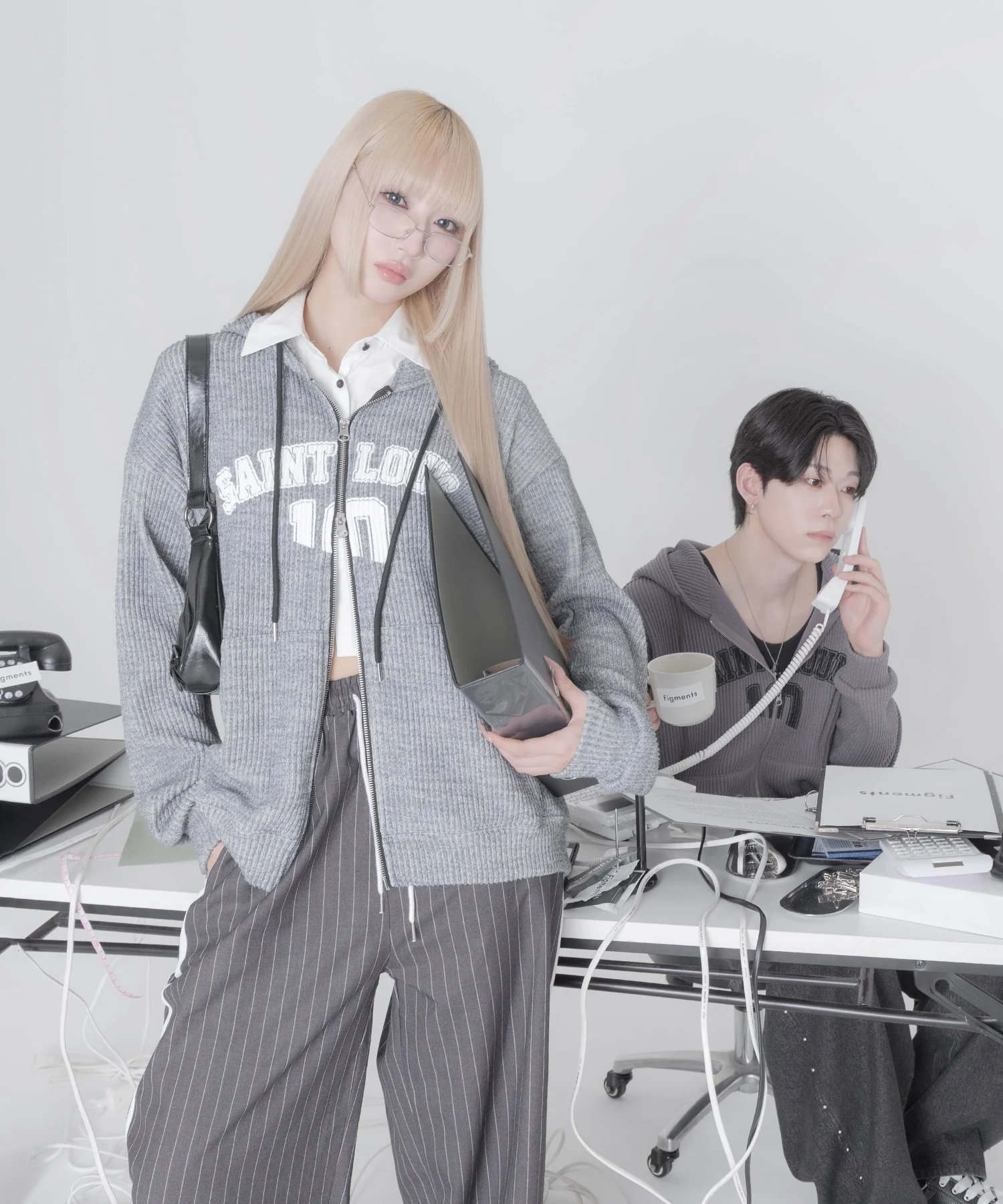 シティロゴニットジップパーカー - Image 15