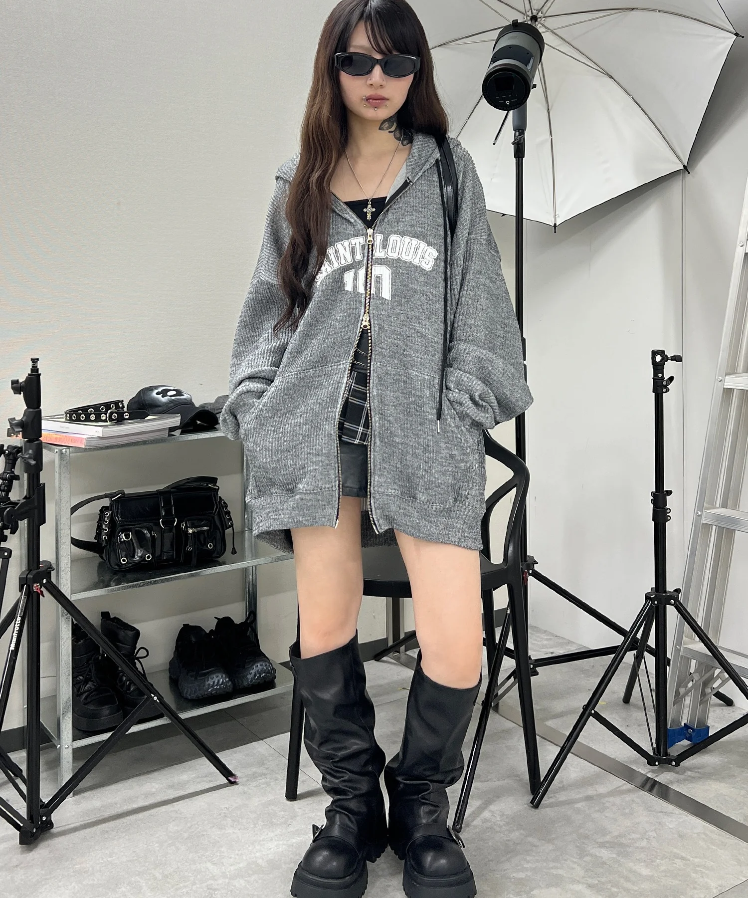 シティロゴニットジップパーカー - Image 18