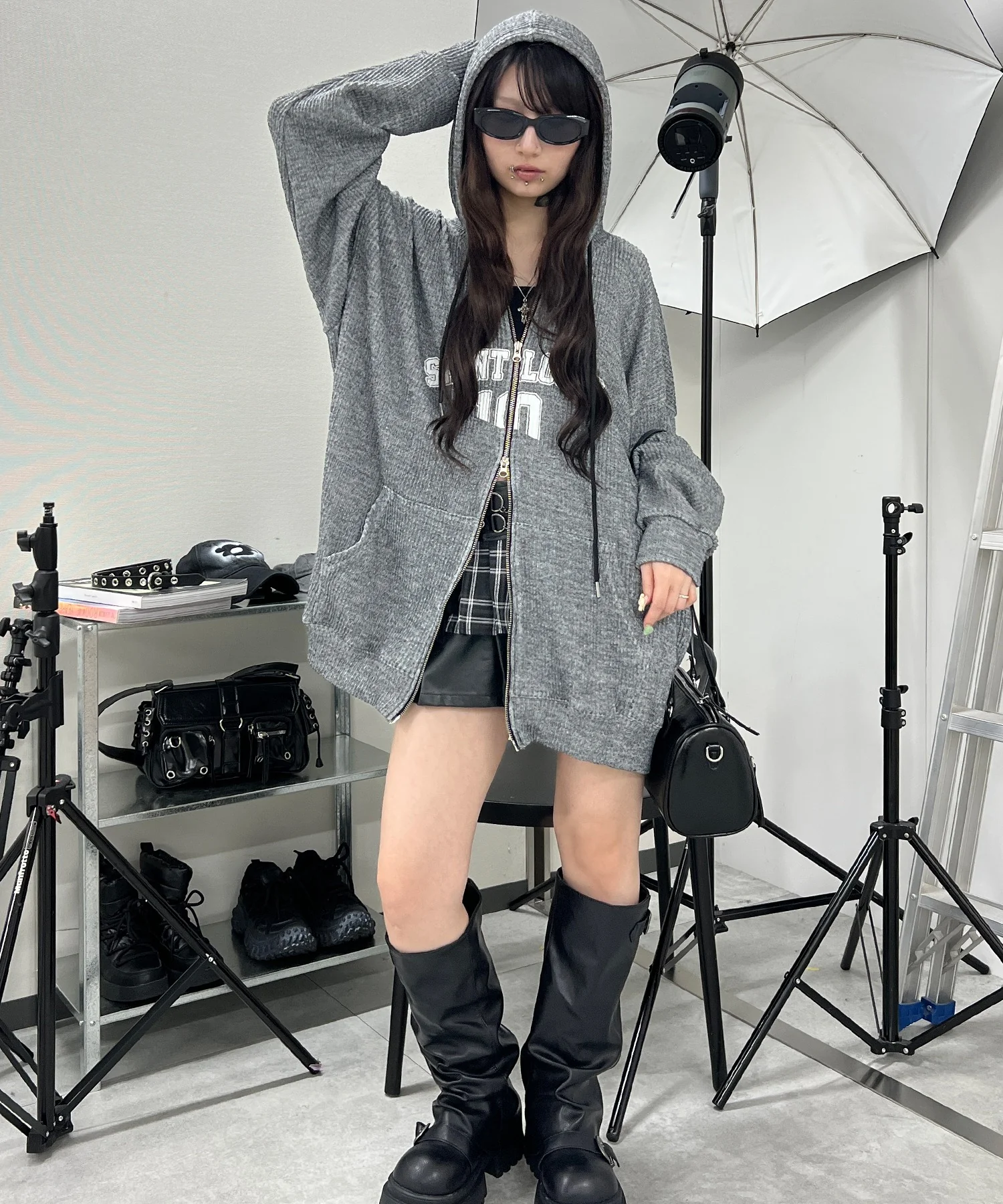 シティロゴニットジップパーカー - Image 19