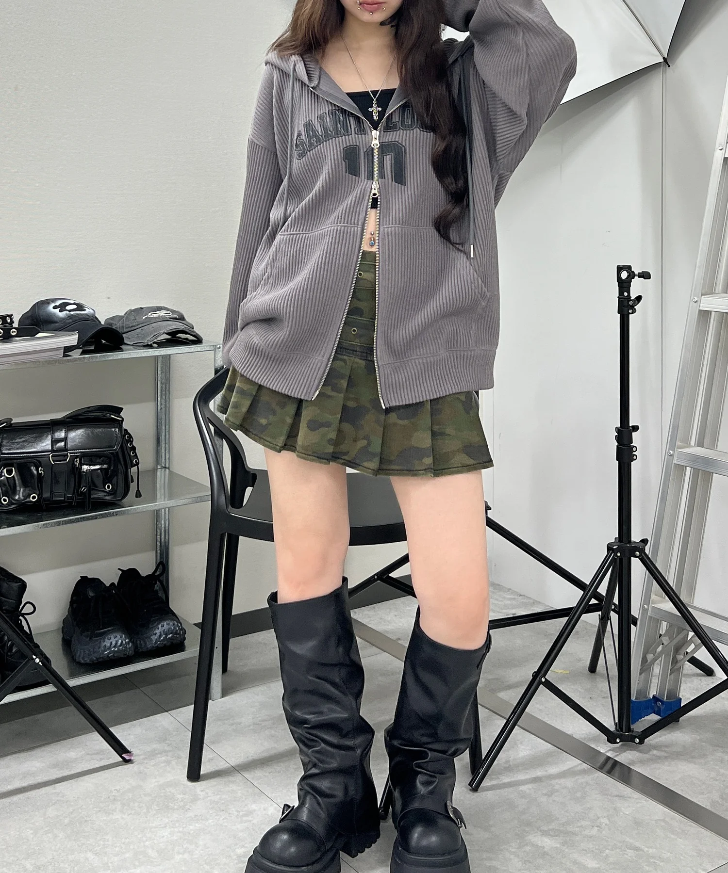 シティロゴニットジップパーカー - Image 26