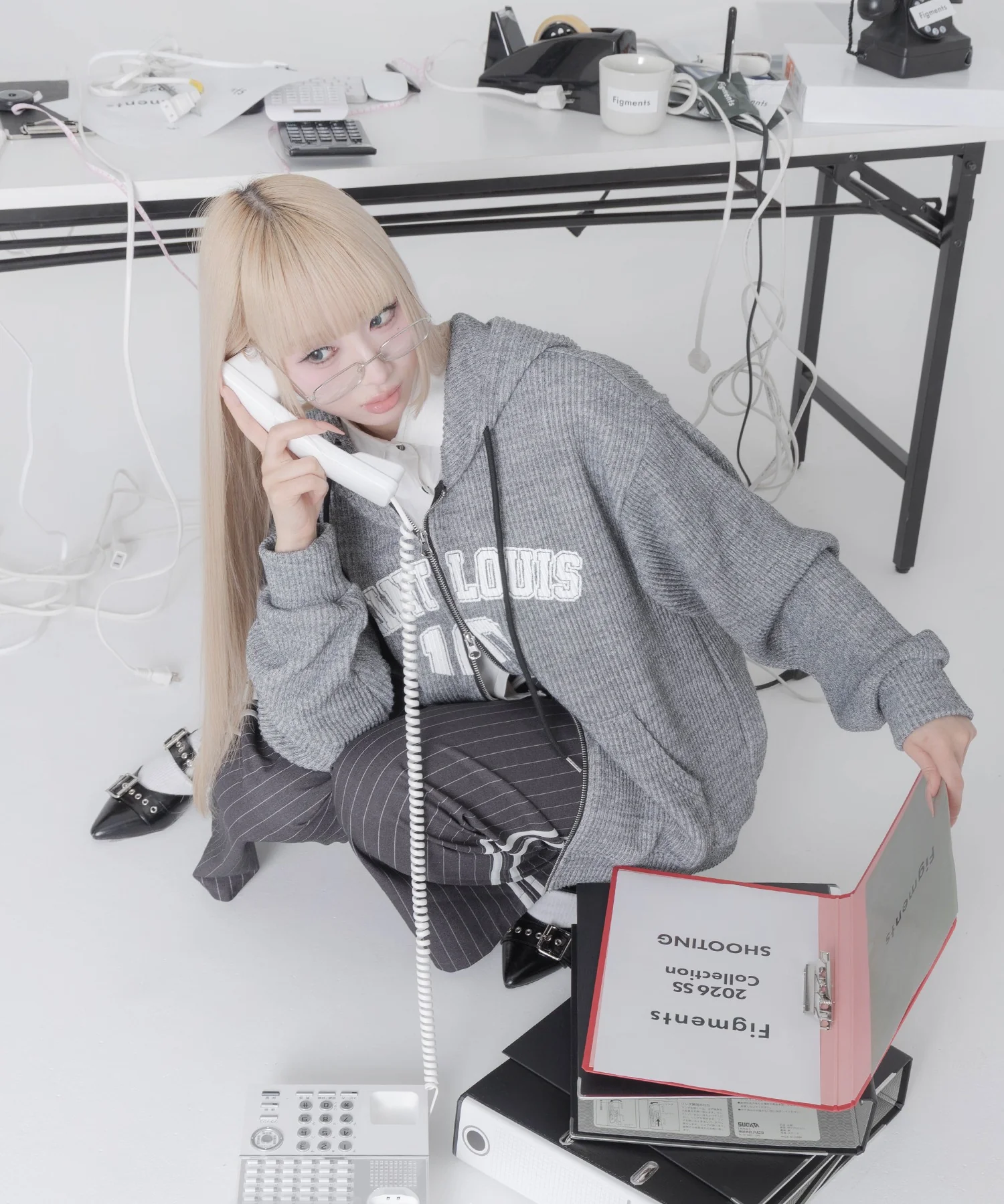 シティロゴニットジップパーカー - Image 4