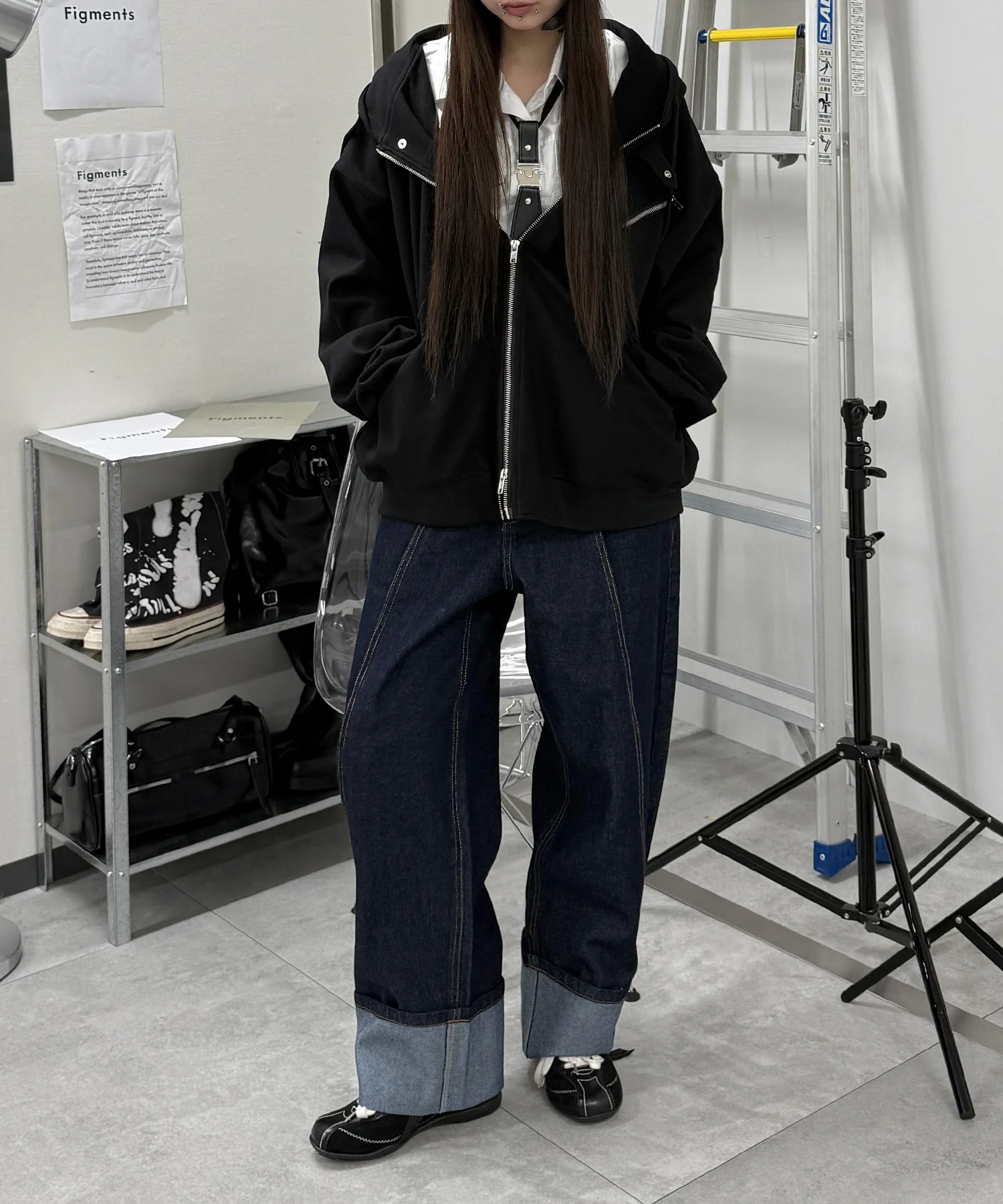 ロールアップカーブデニム - Image 4