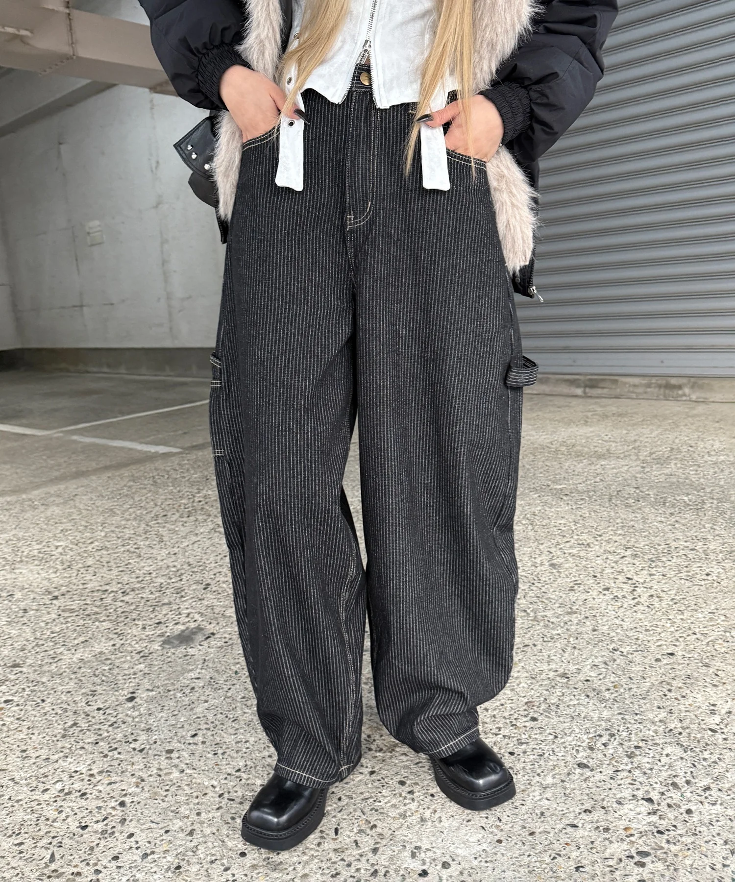 ストライプペインターカーブデニム - Image 11