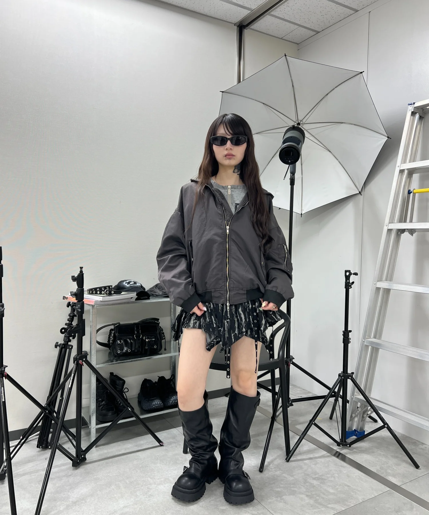 フェードフーデッドボンバージャケット - Image 12