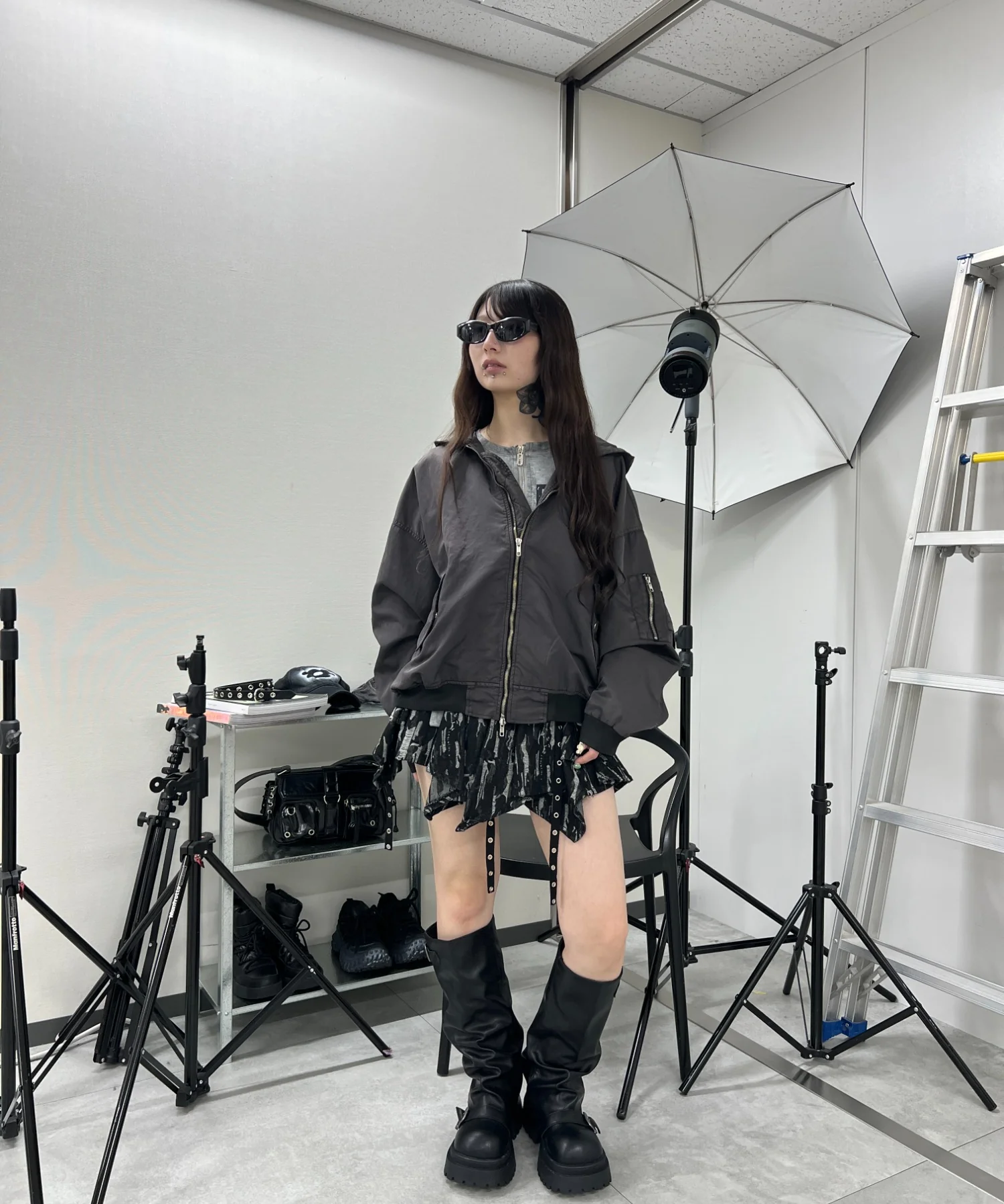 フェードフーデッドボンバージャケット - Image 13