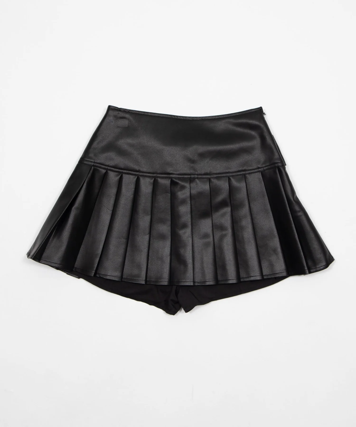 PUベルトプリーツミニスカパン - Image 4