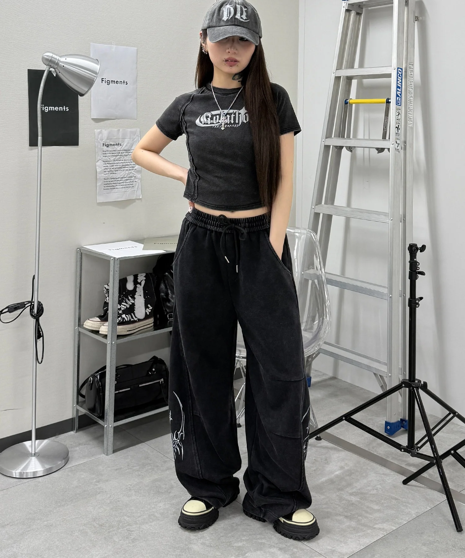 Y2kプリントスウェットパンツ - Image 8