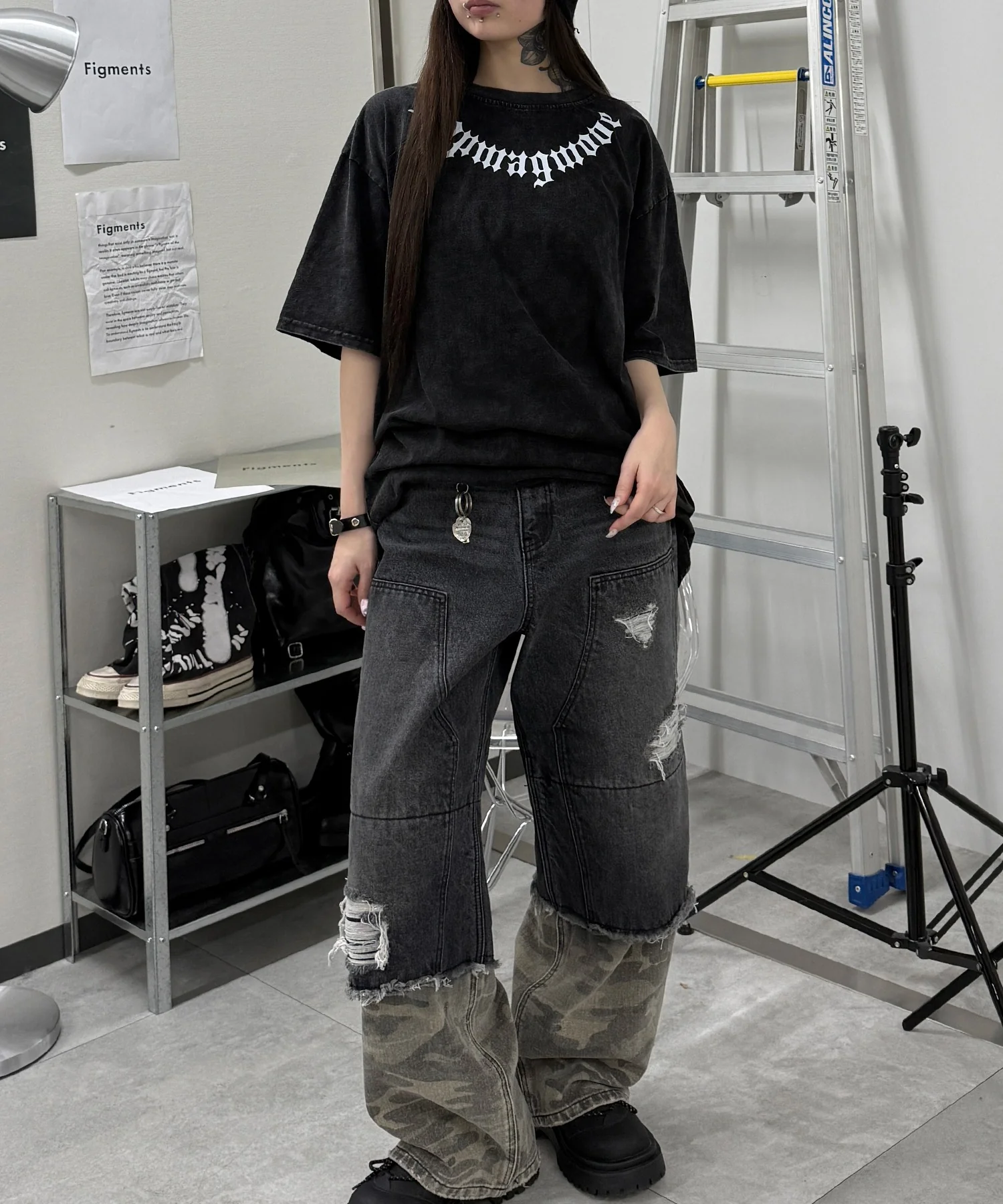 ゴシックロゴピグメントビッグT - Image 3