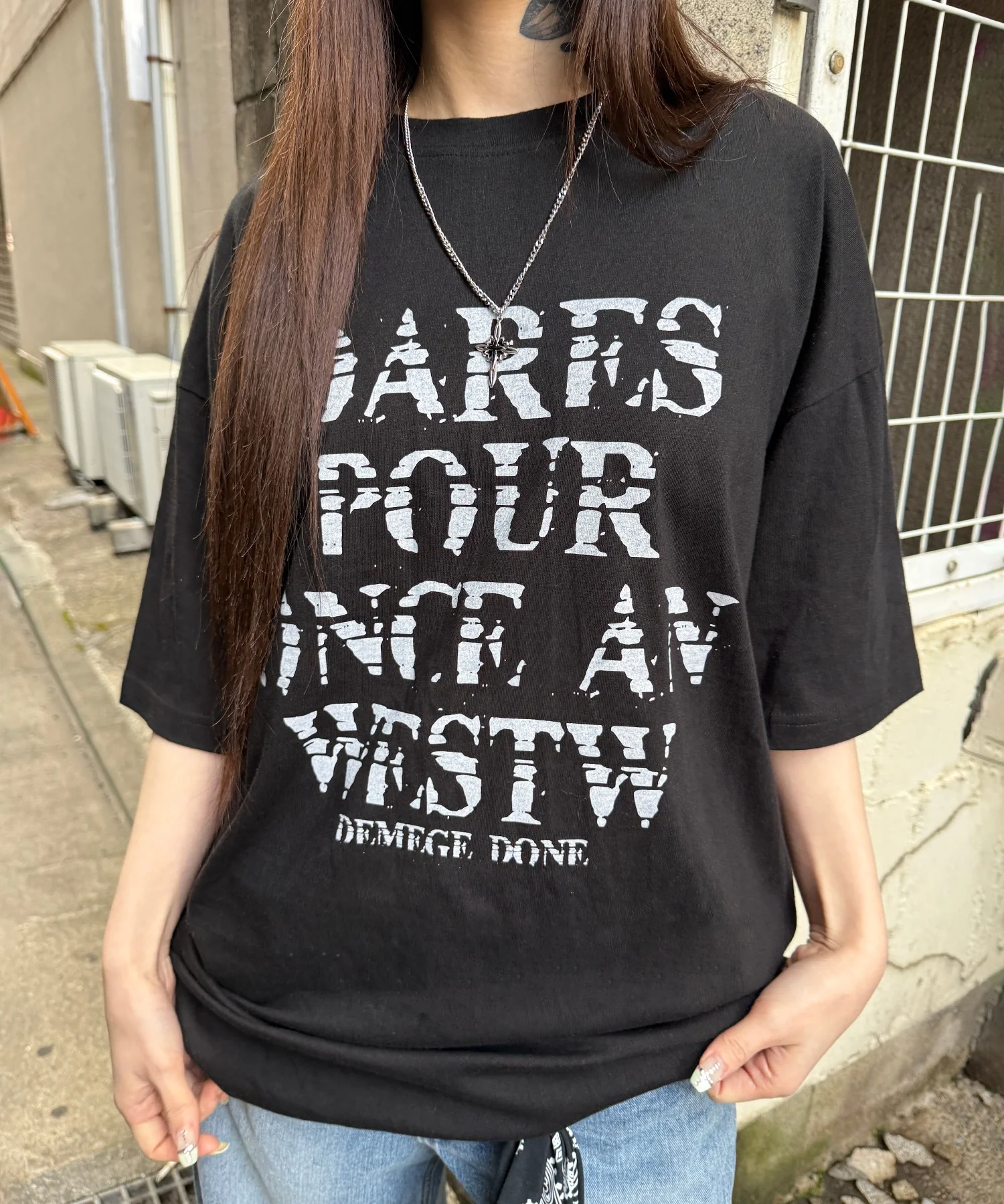 ノイズロゴビッグTシャツ - Image 2