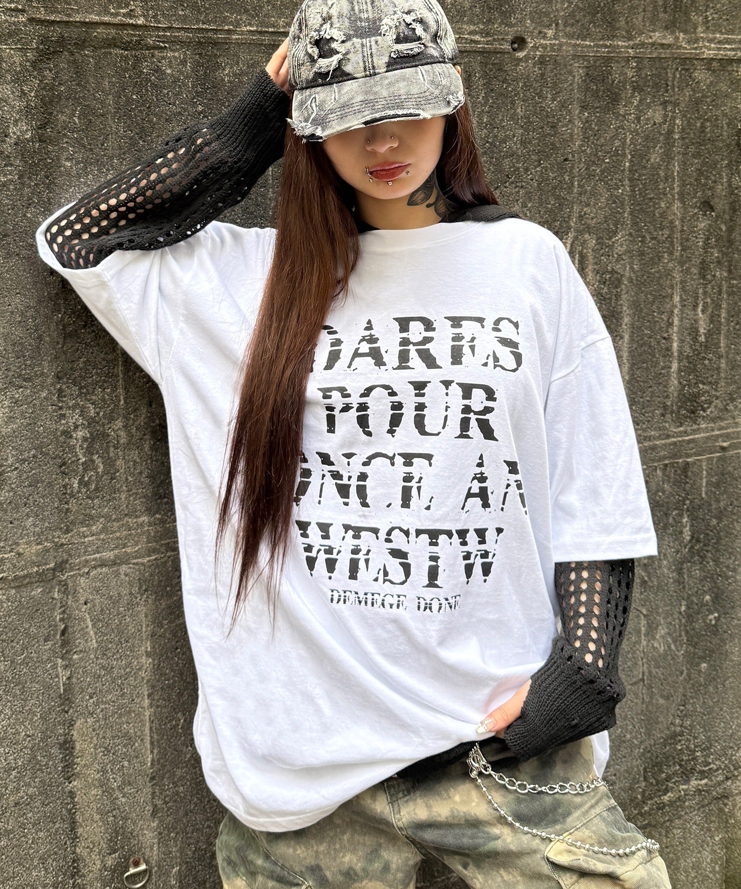ノイズロゴビッグTシャツ - Image 3