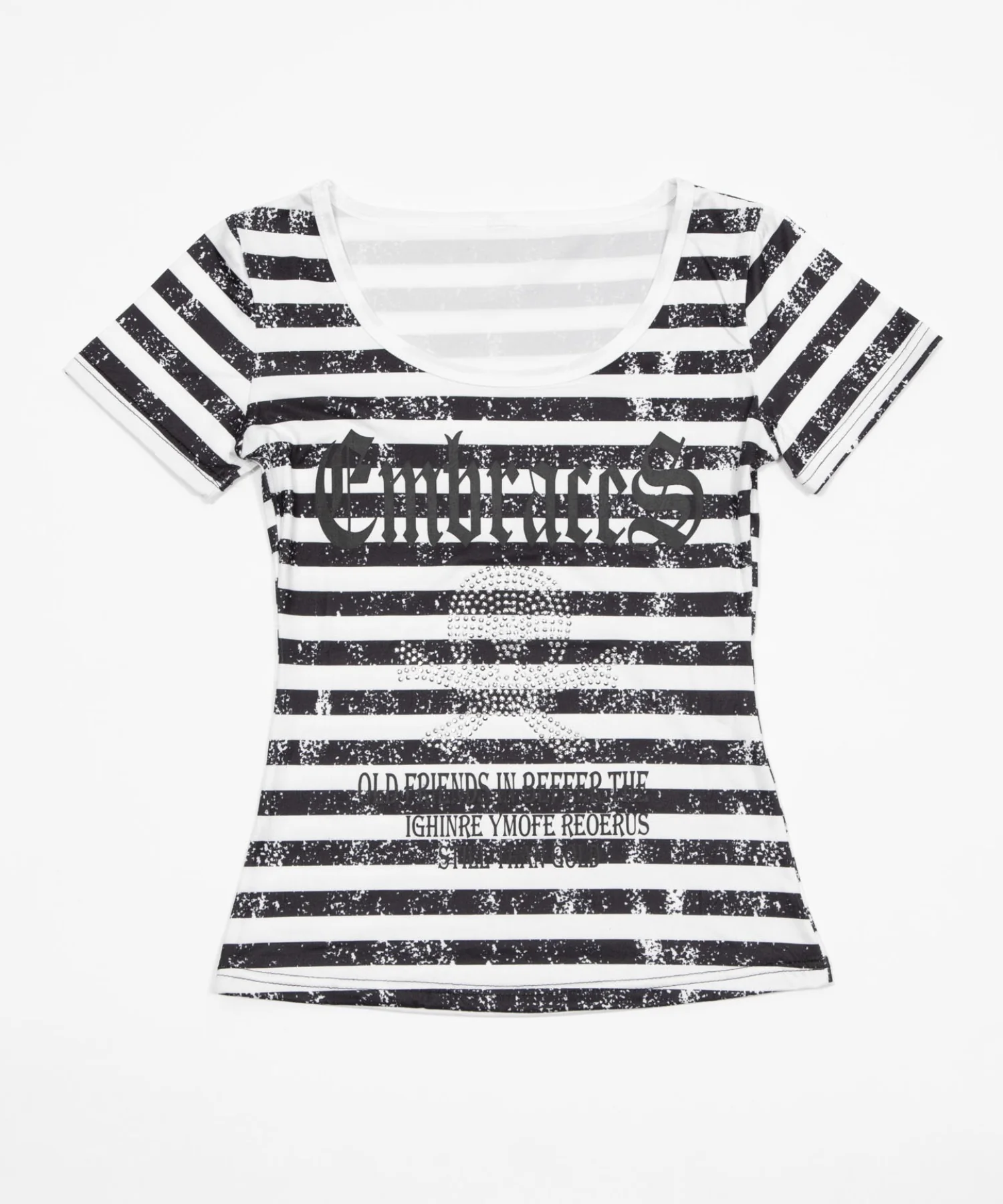 ラインストーンスカルTシャツ - Image 6