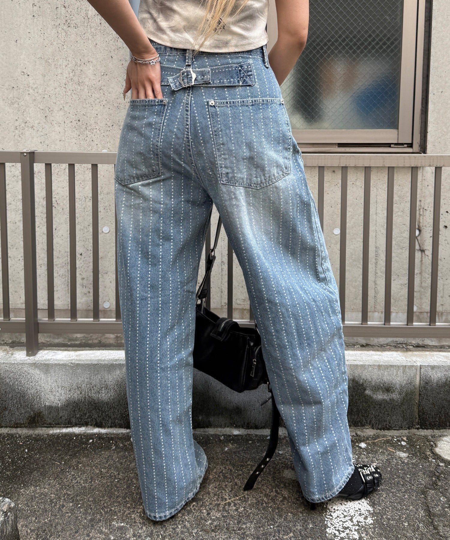 スターストライプワークデニム - Image 3