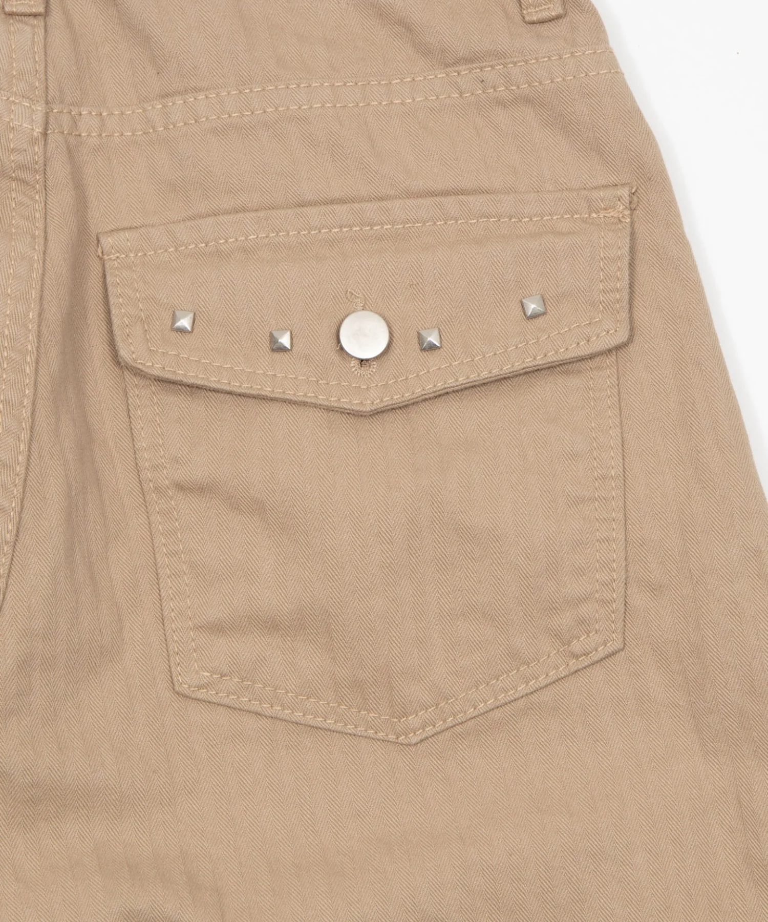 フラップスタッズヘリンボーンパンツ - Image 13