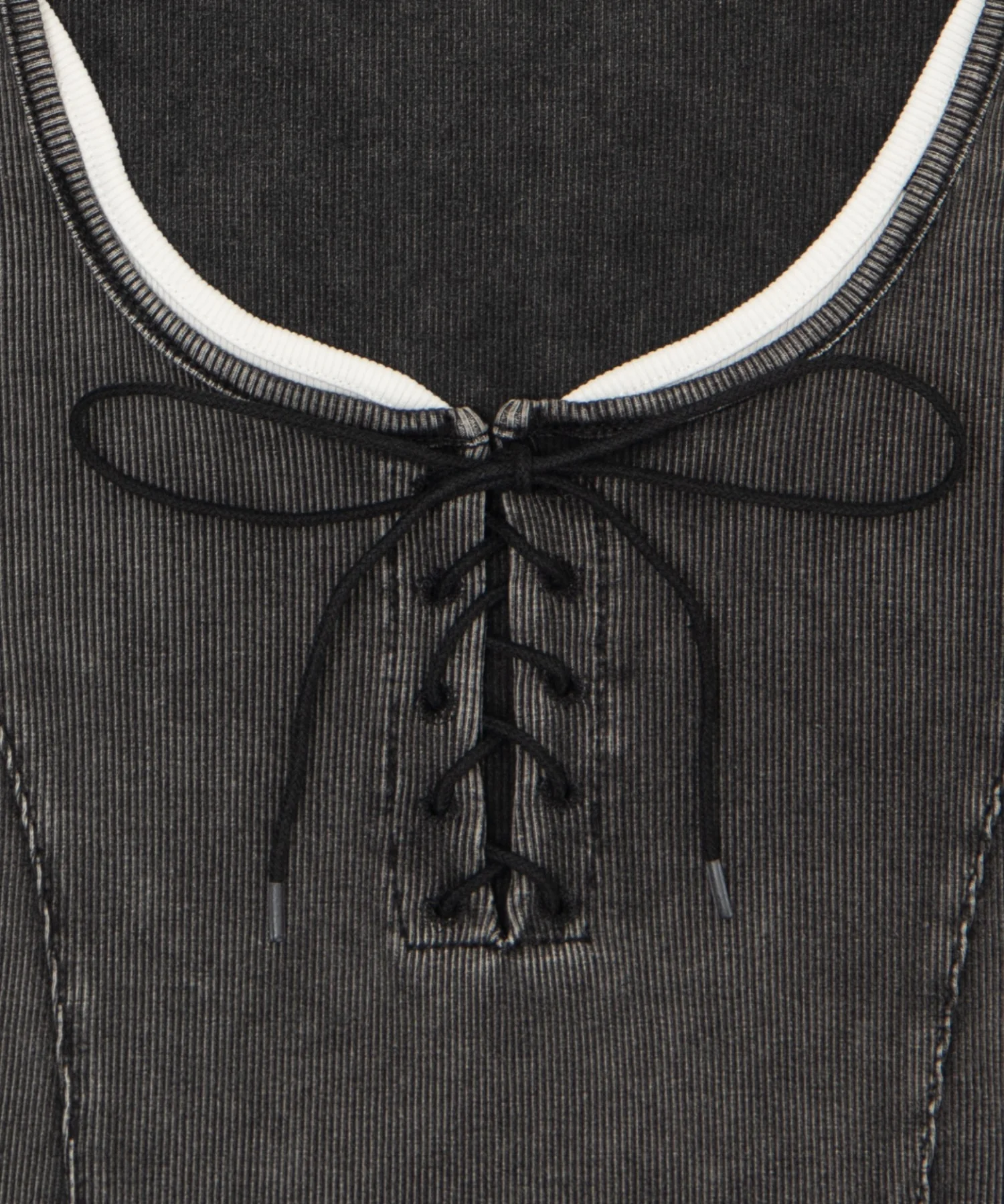 フェードレースアップTシャツ - Image 7