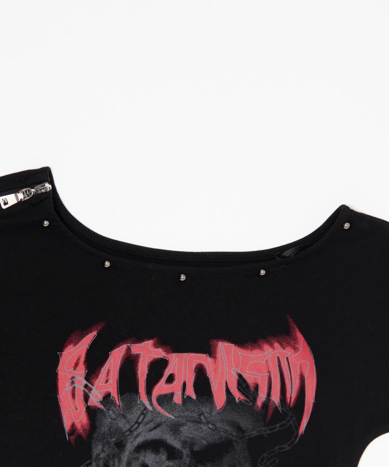 アシメオフショルバンTシャツ - Image 8