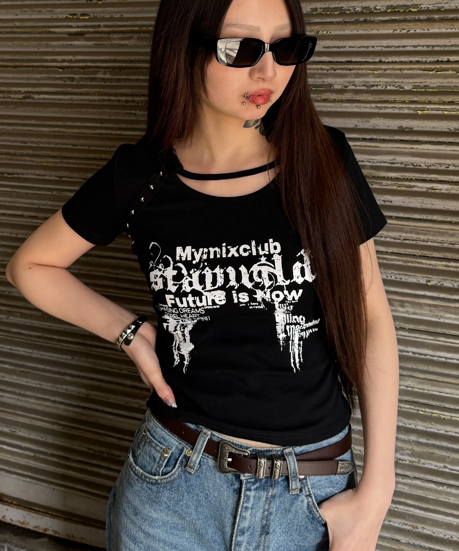 miixclubスタッズTシャツ - Image 2