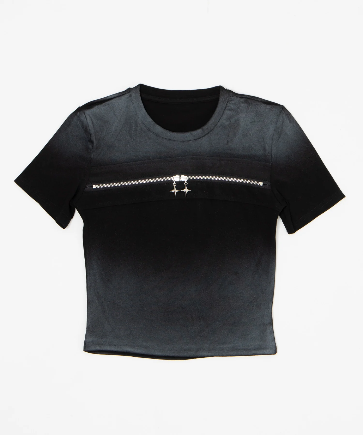フェードセンタージップTシャツ - Image 10