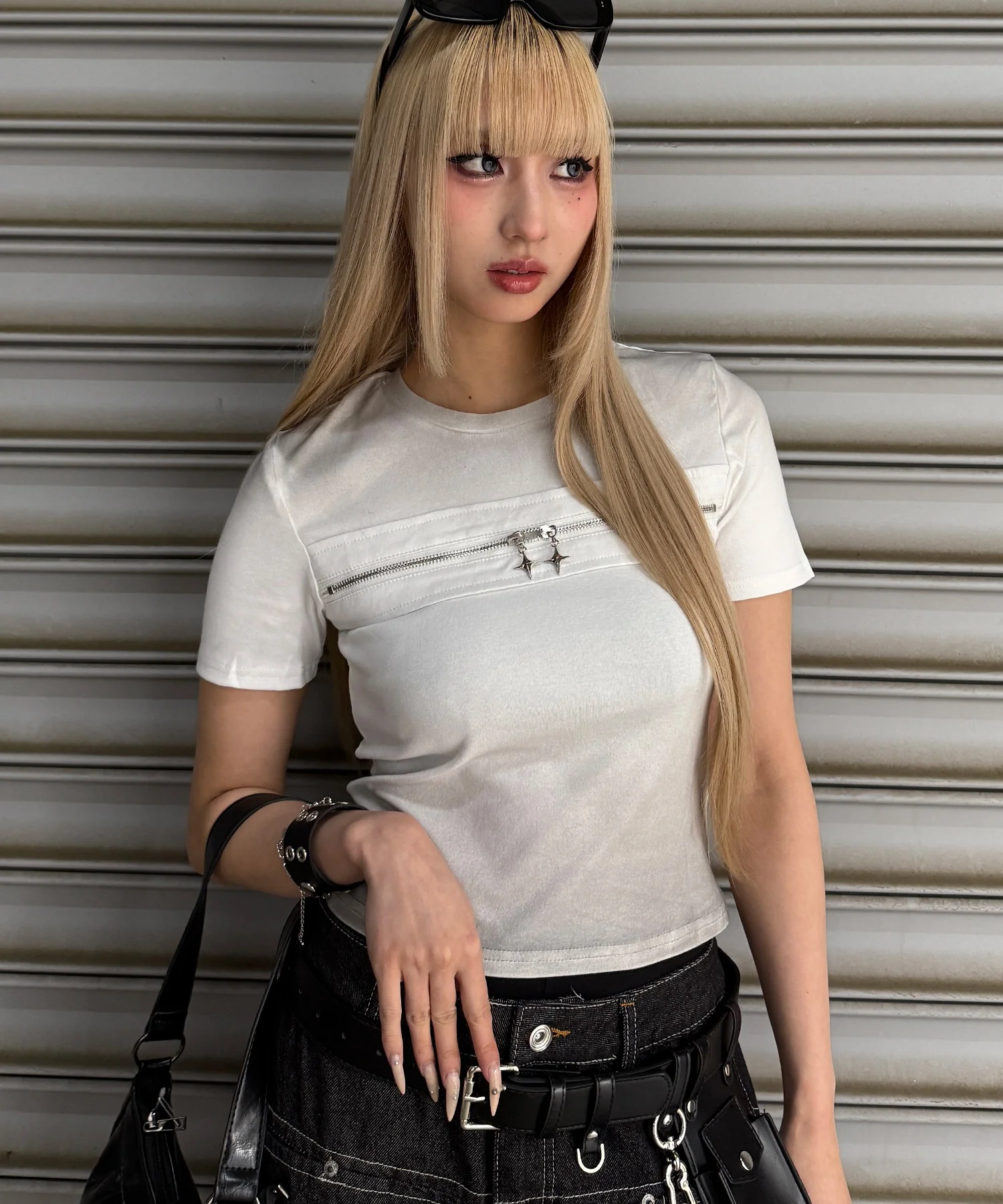 フェードセンタージップTシャツ - Image 3