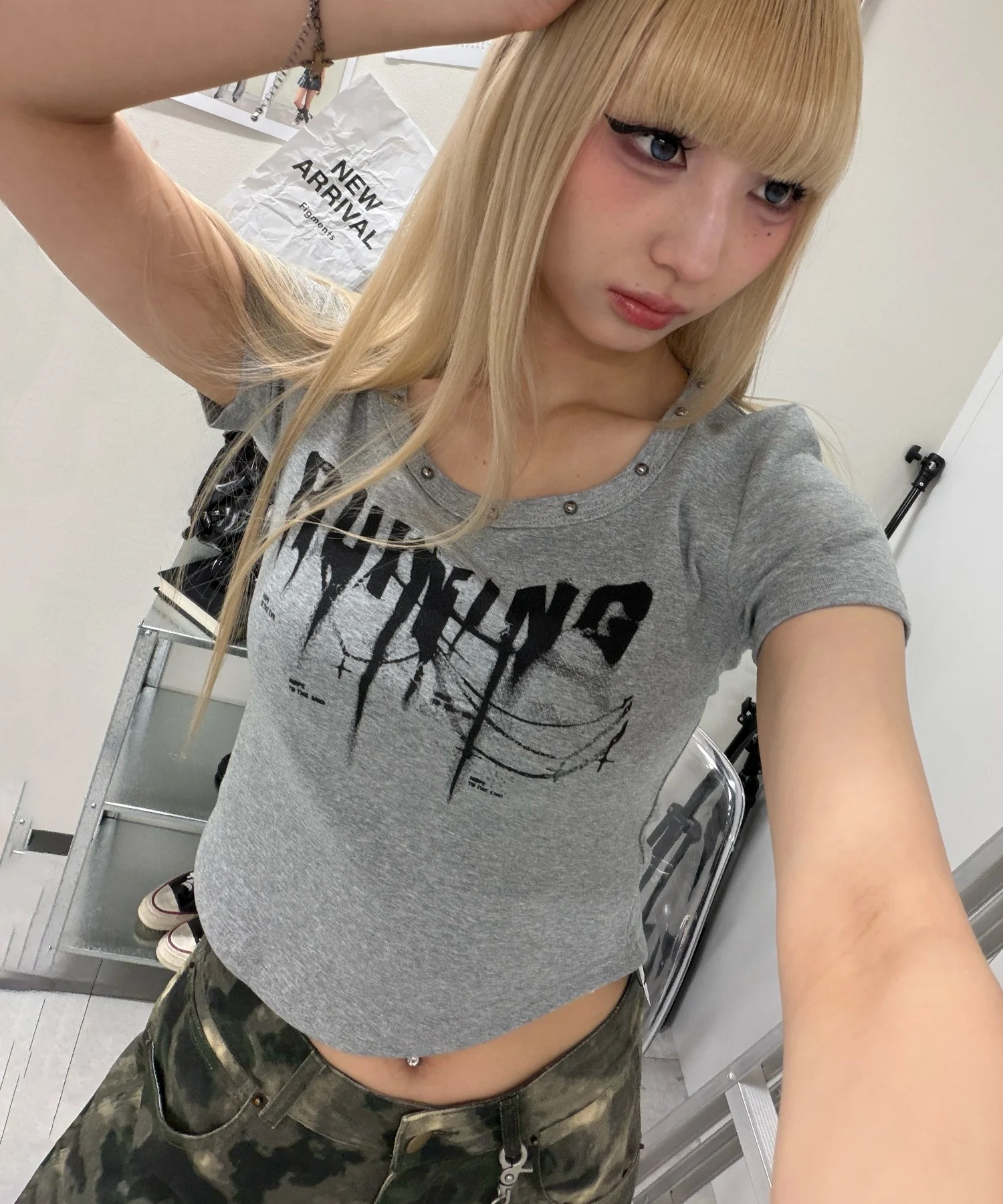 スタッズネックPUNKトップ - Image 3