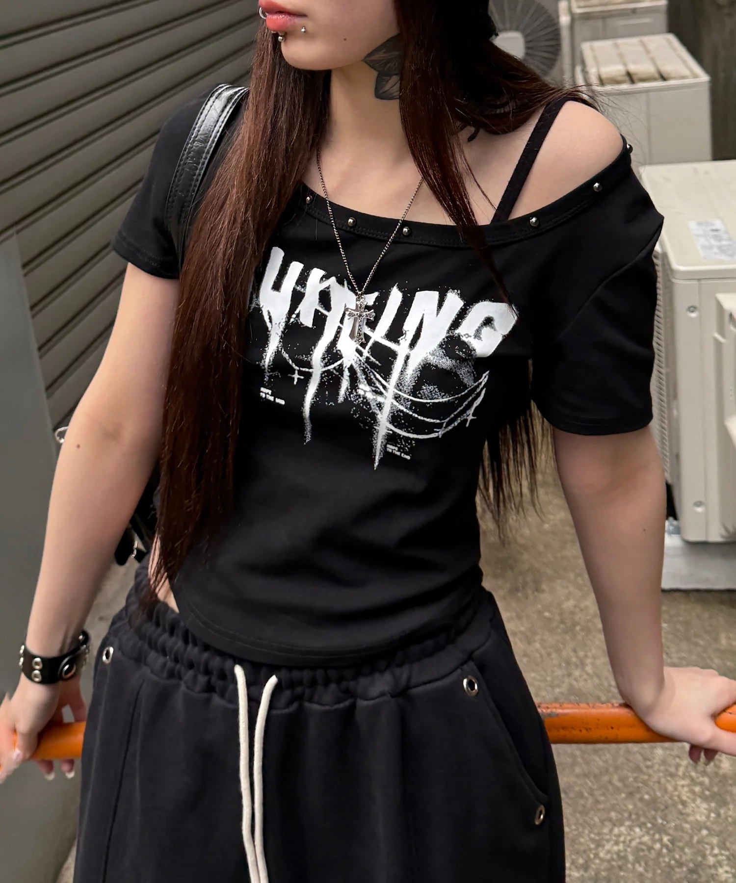 スタッズネックPUNKトップ - Image 6