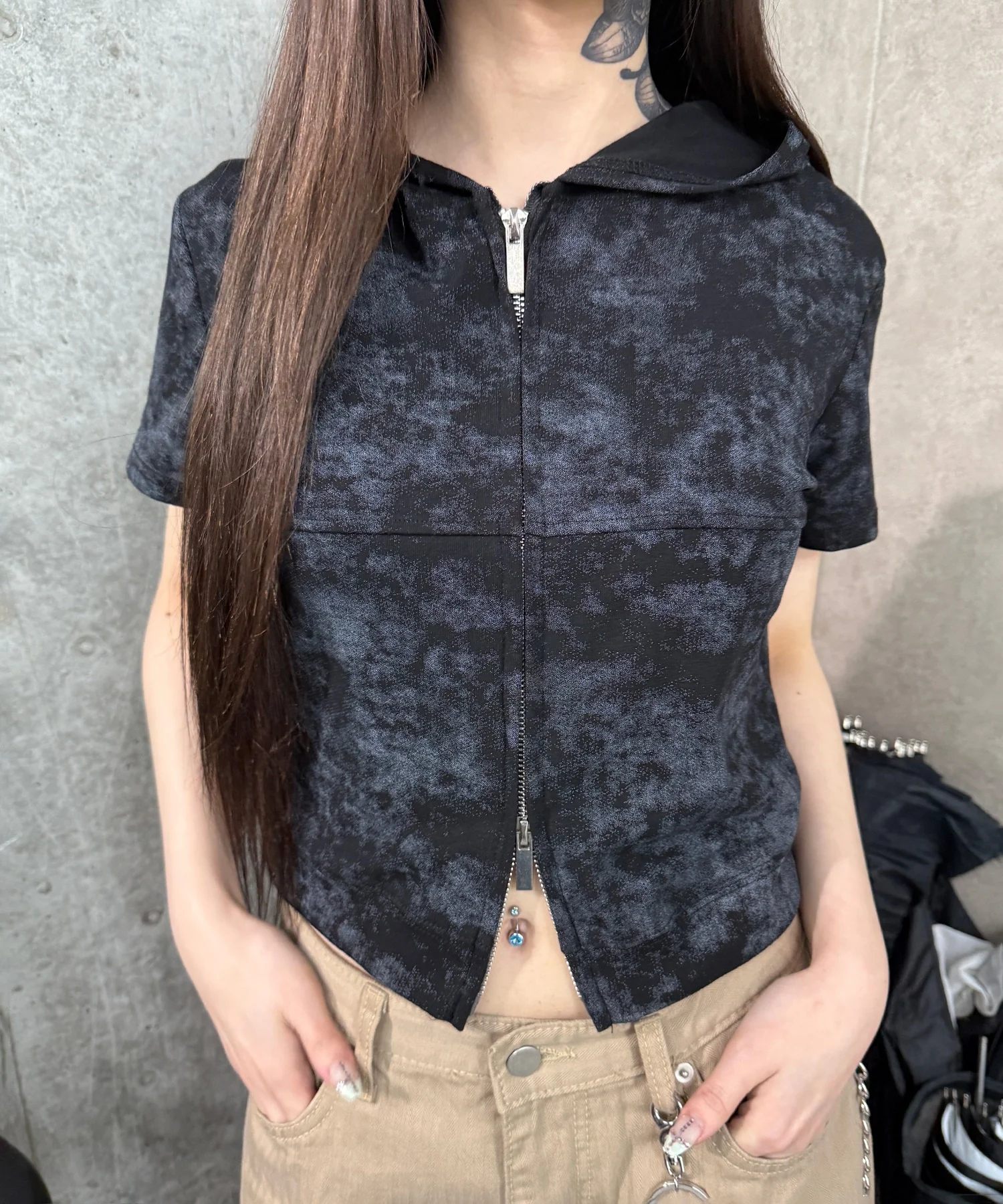 フーデッドZIPトップ - Image 2
