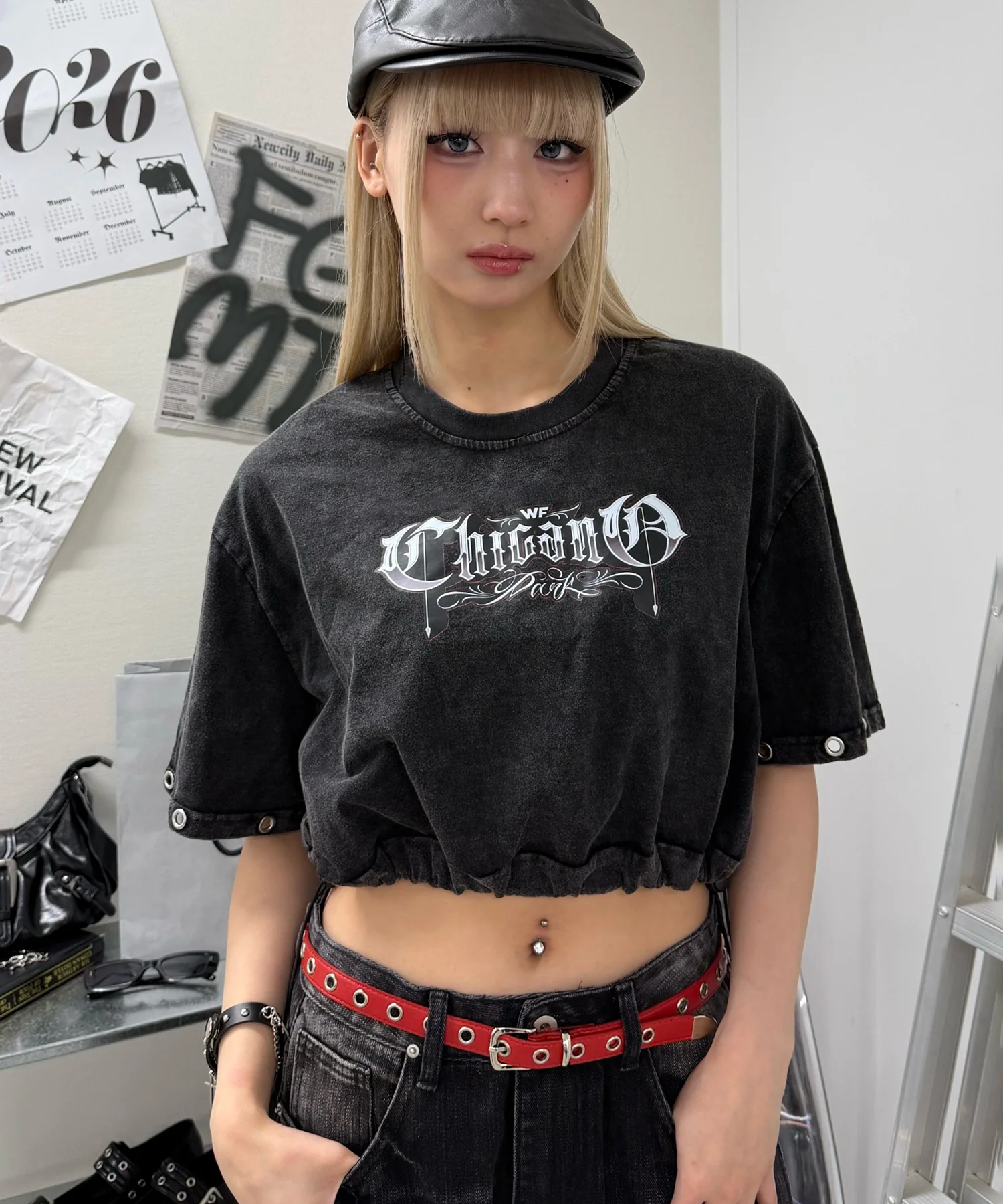 アイレットスリーブピグメントTシャツ - Image 3