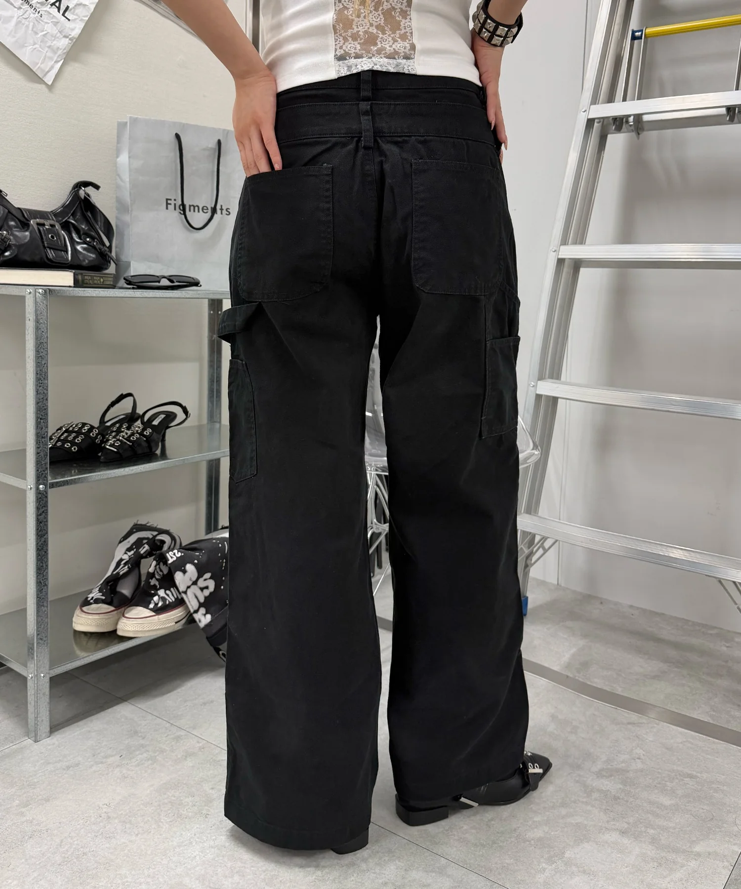 ダブルウエストニークラッシュパンツ - Image 3