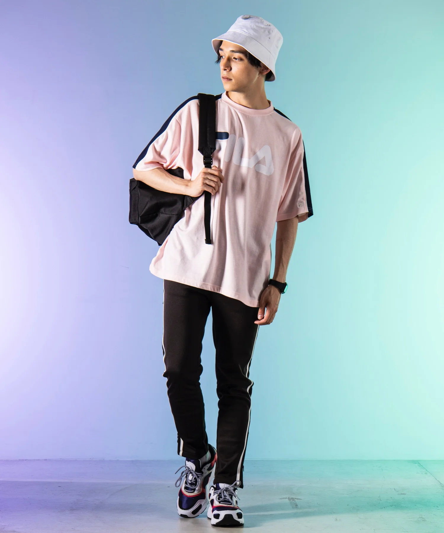 別注FILAパイピング切替Tシャツ(S) - Image 11