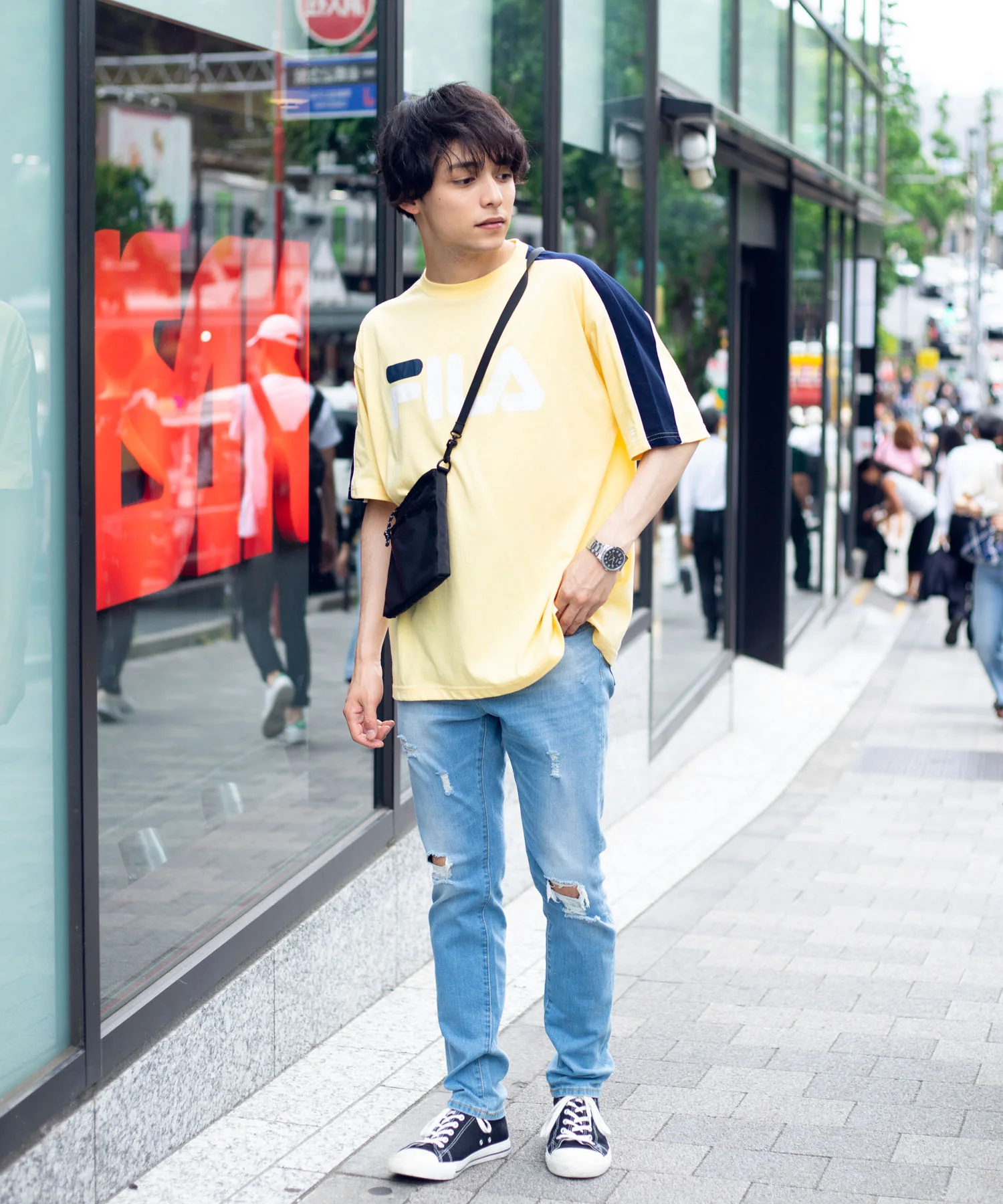別注FILAパイピング切替Tシャツ(S) - Image 18