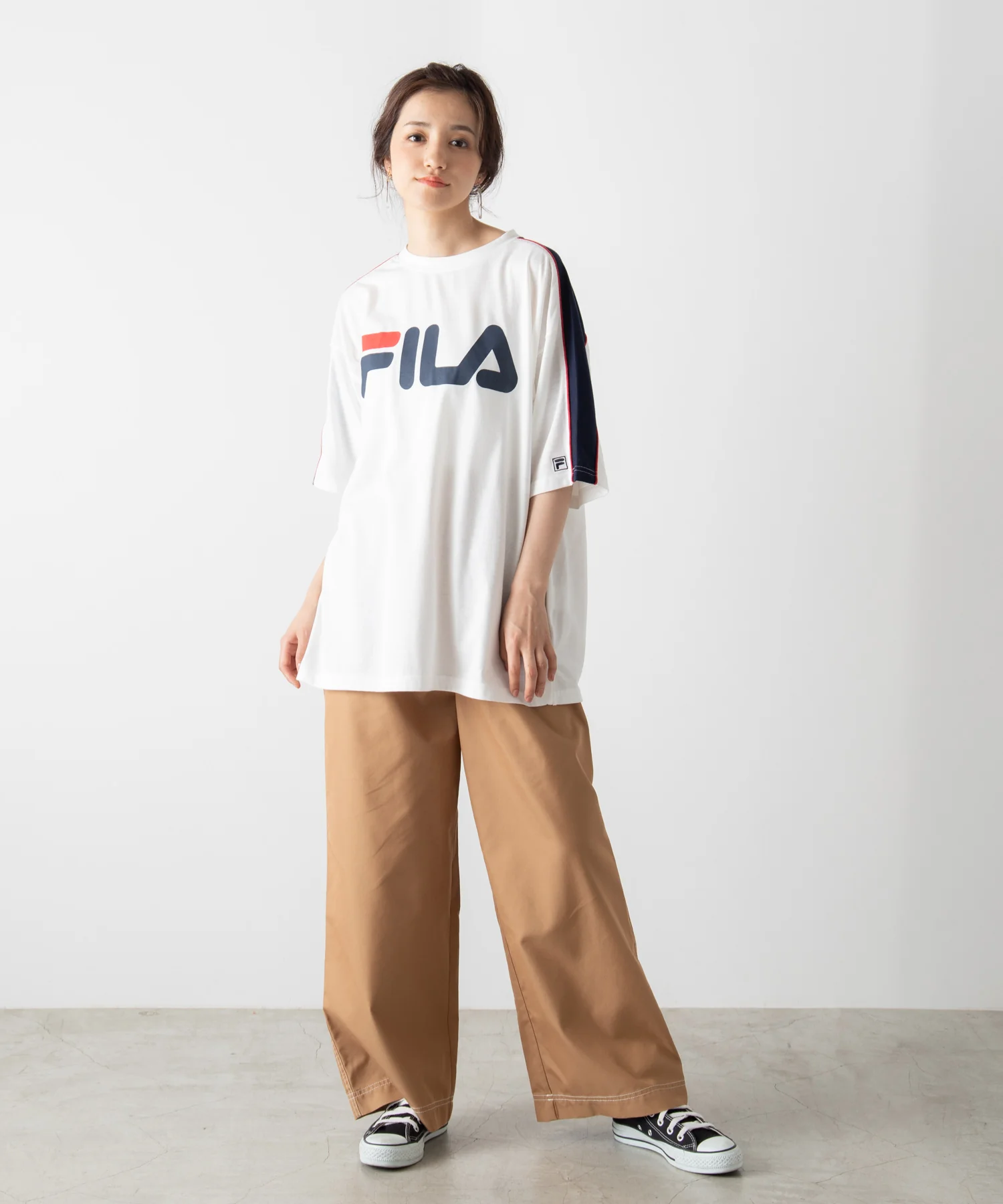 別注FILAパイピング切替Tシャツ(S) - Image 25