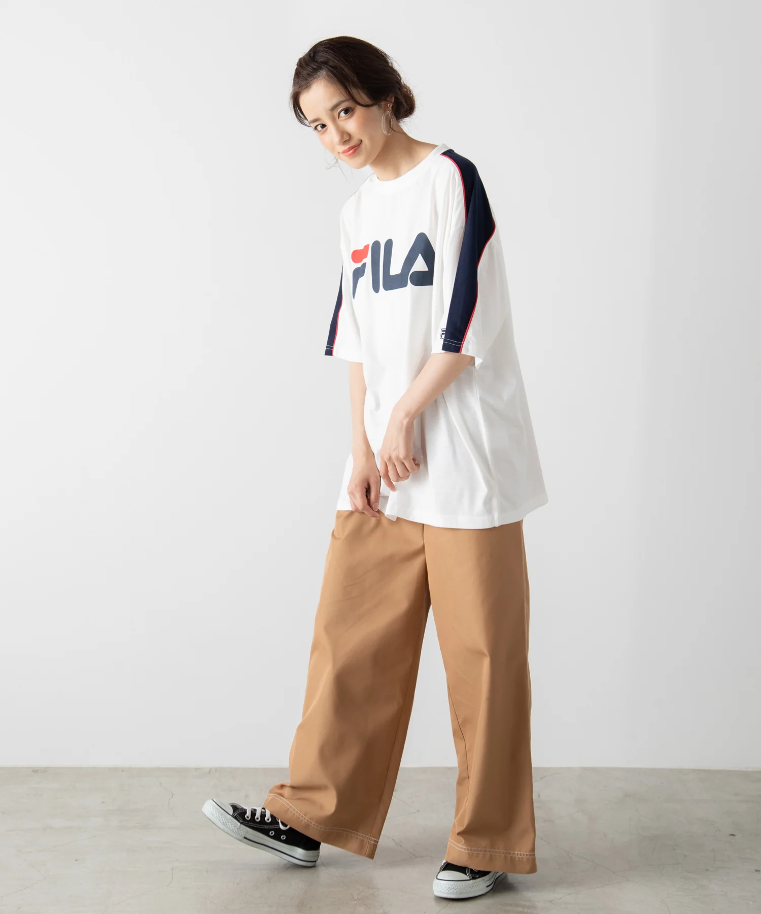 別注FILAパイピング切替Tシャツ(S) - Image 26