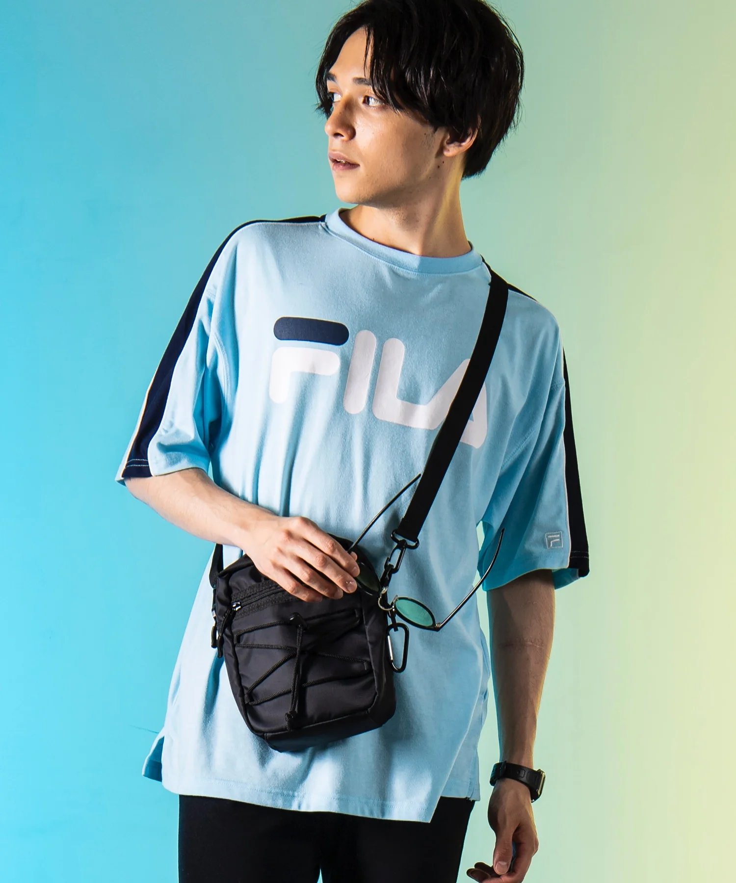 別注FILAパイピング切替Tシャツ(S) - Image 5