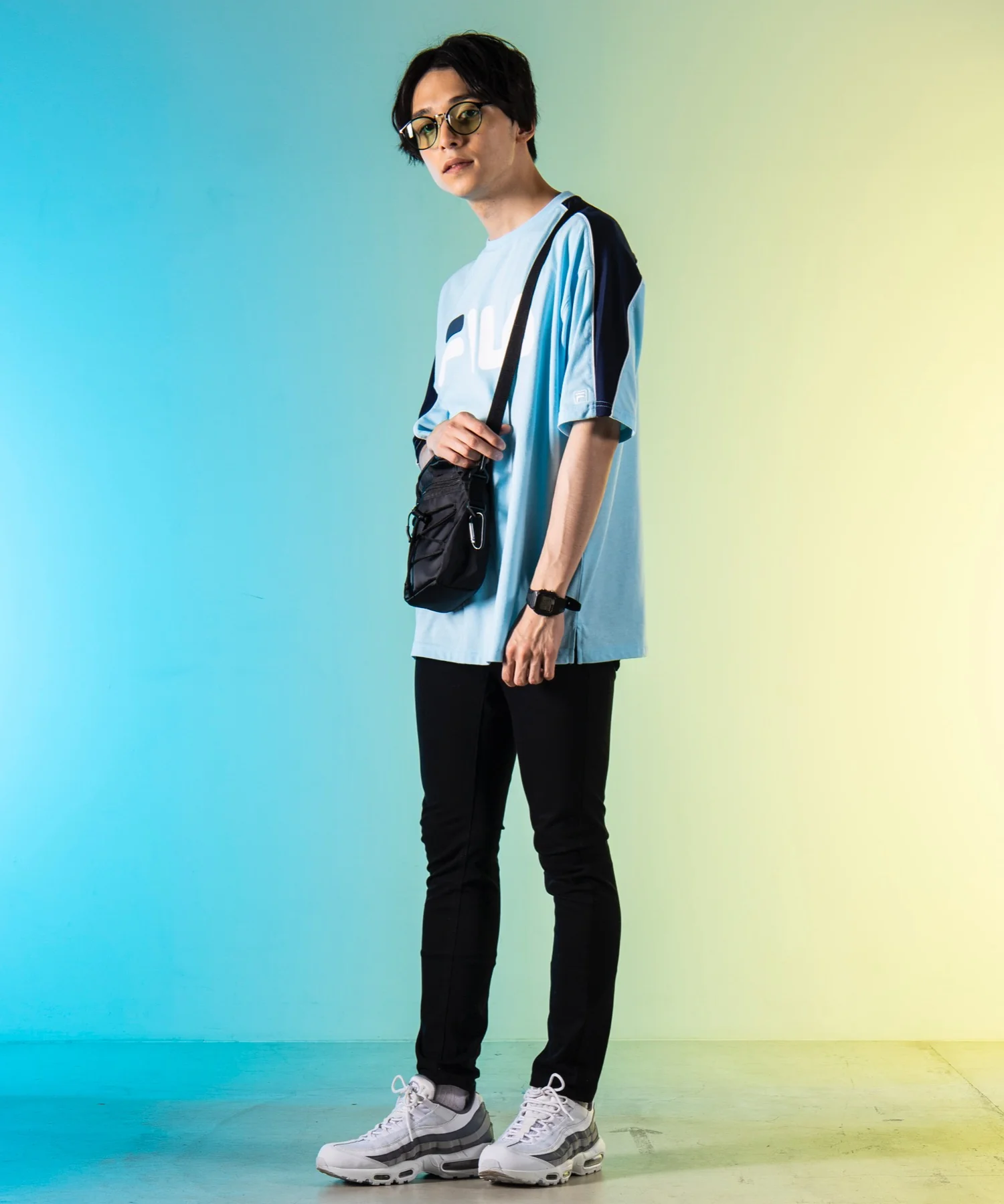 別注FILAパイピング切替Tシャツ(S) - Image 6