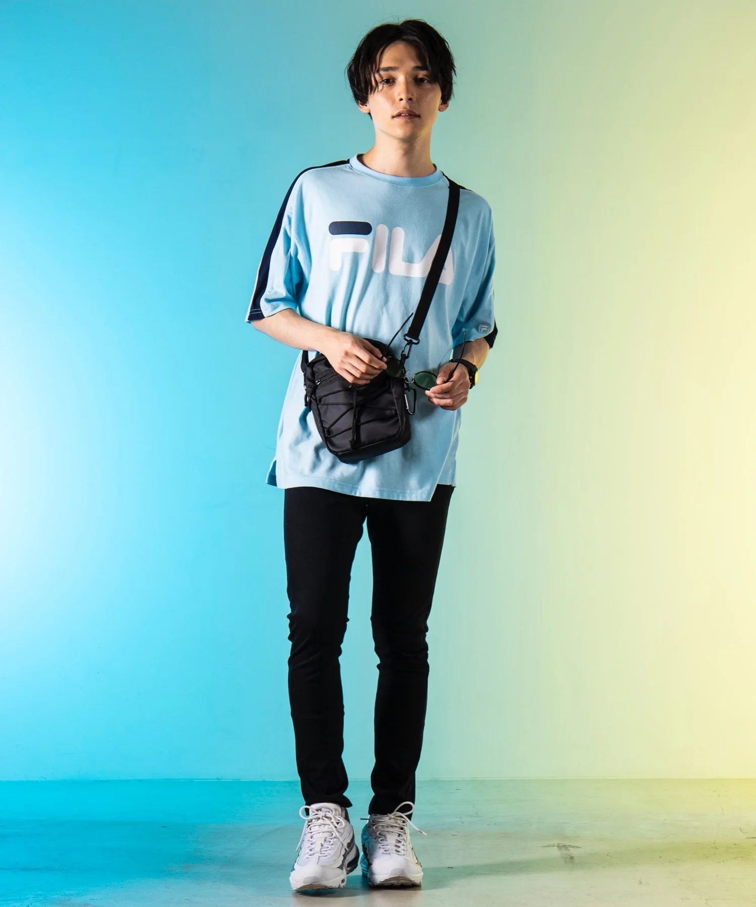 別注FILAパイピング切替Tシャツ(S) - Image 7