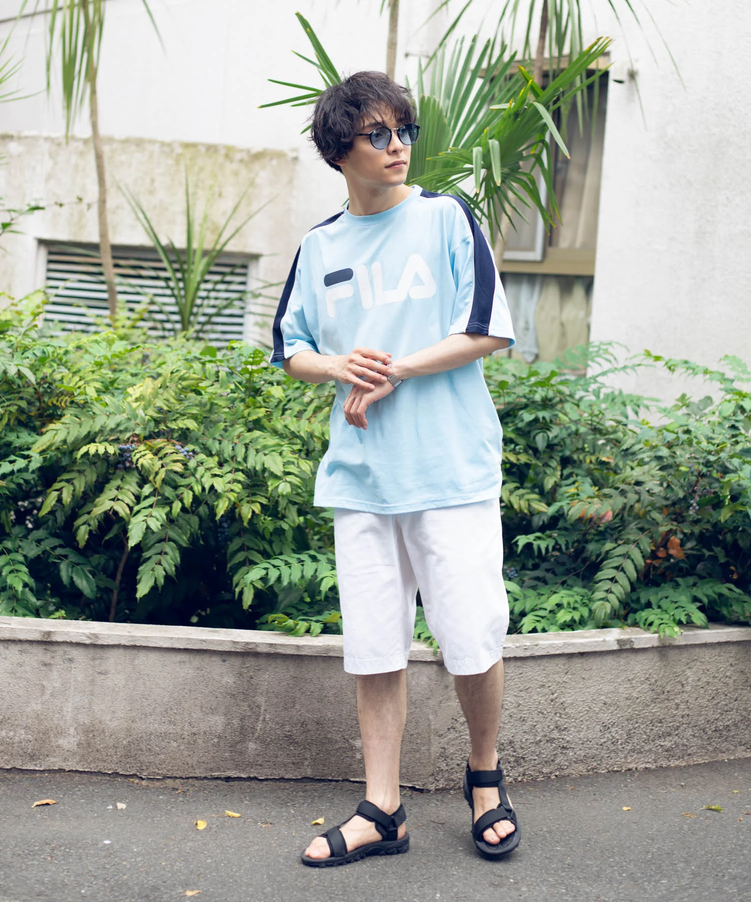 別注FILAパイピング切替Tシャツ(S) - Image 8