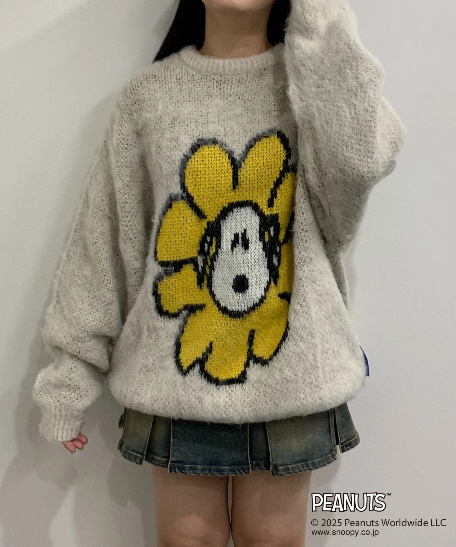 フラワースヌーピーニット - Image 3