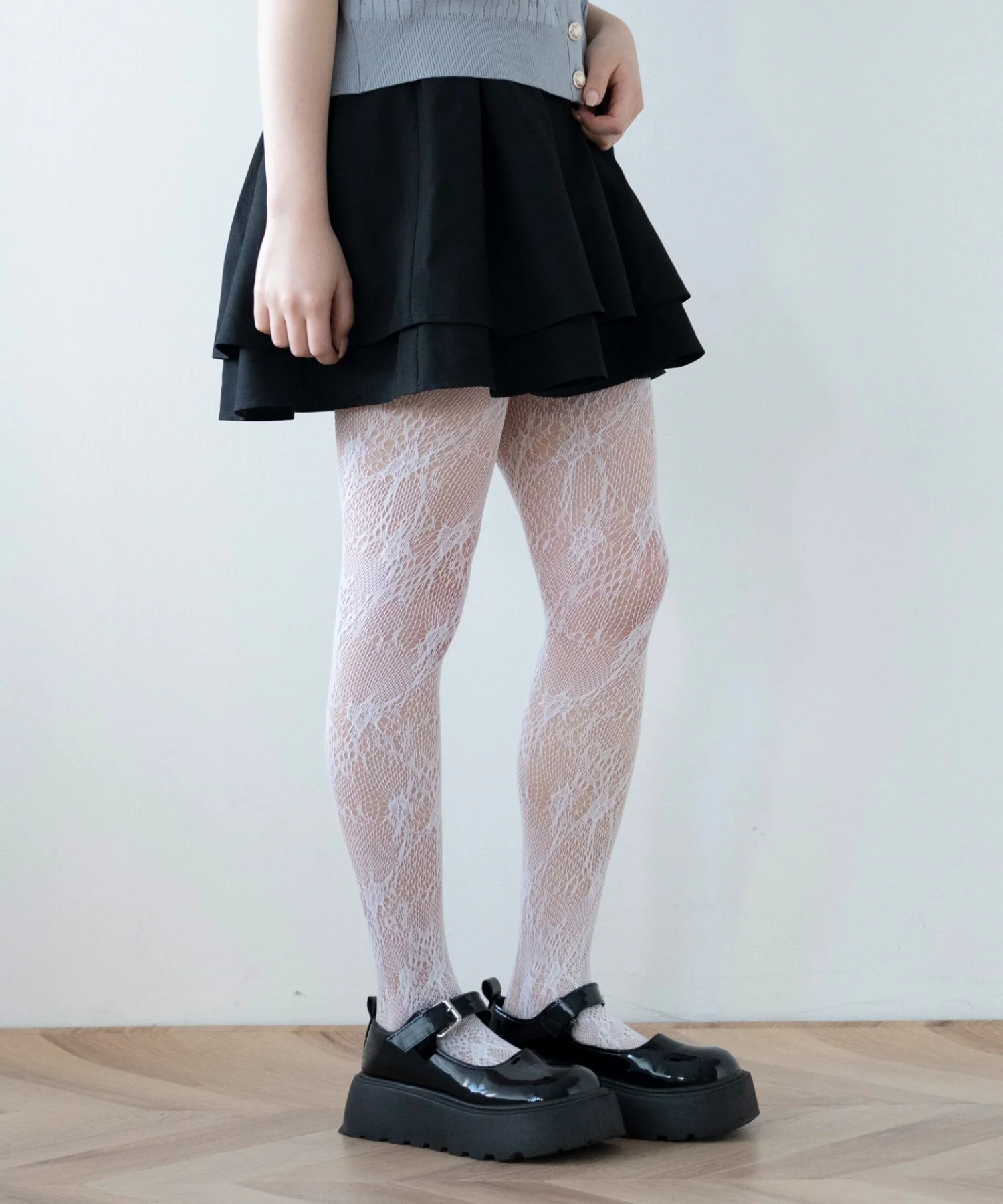 ボリュームハイウエストフレアミニスカパン - Image 5
