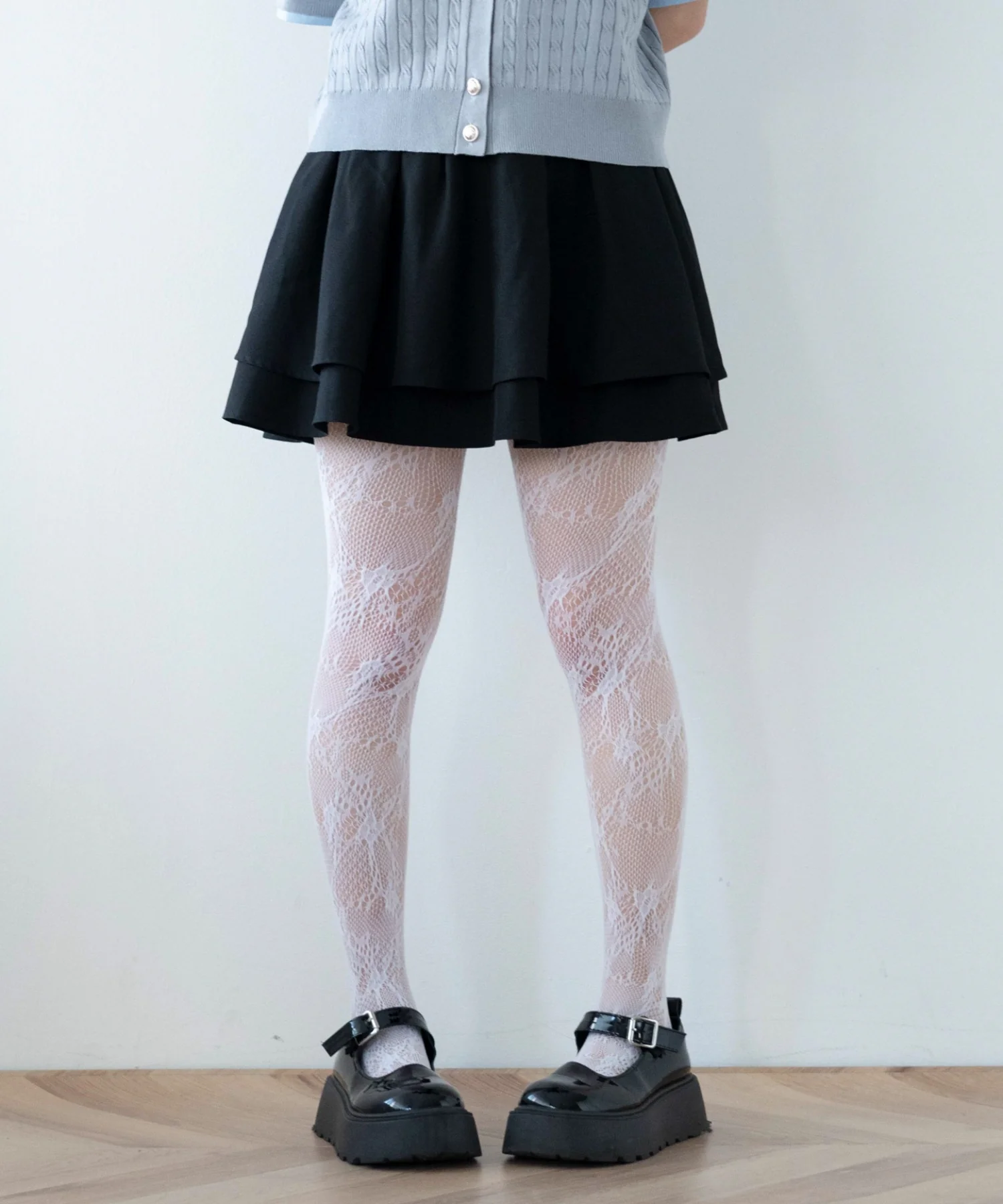 ボリュームハイウエストフレアミニスカパン - Image 6