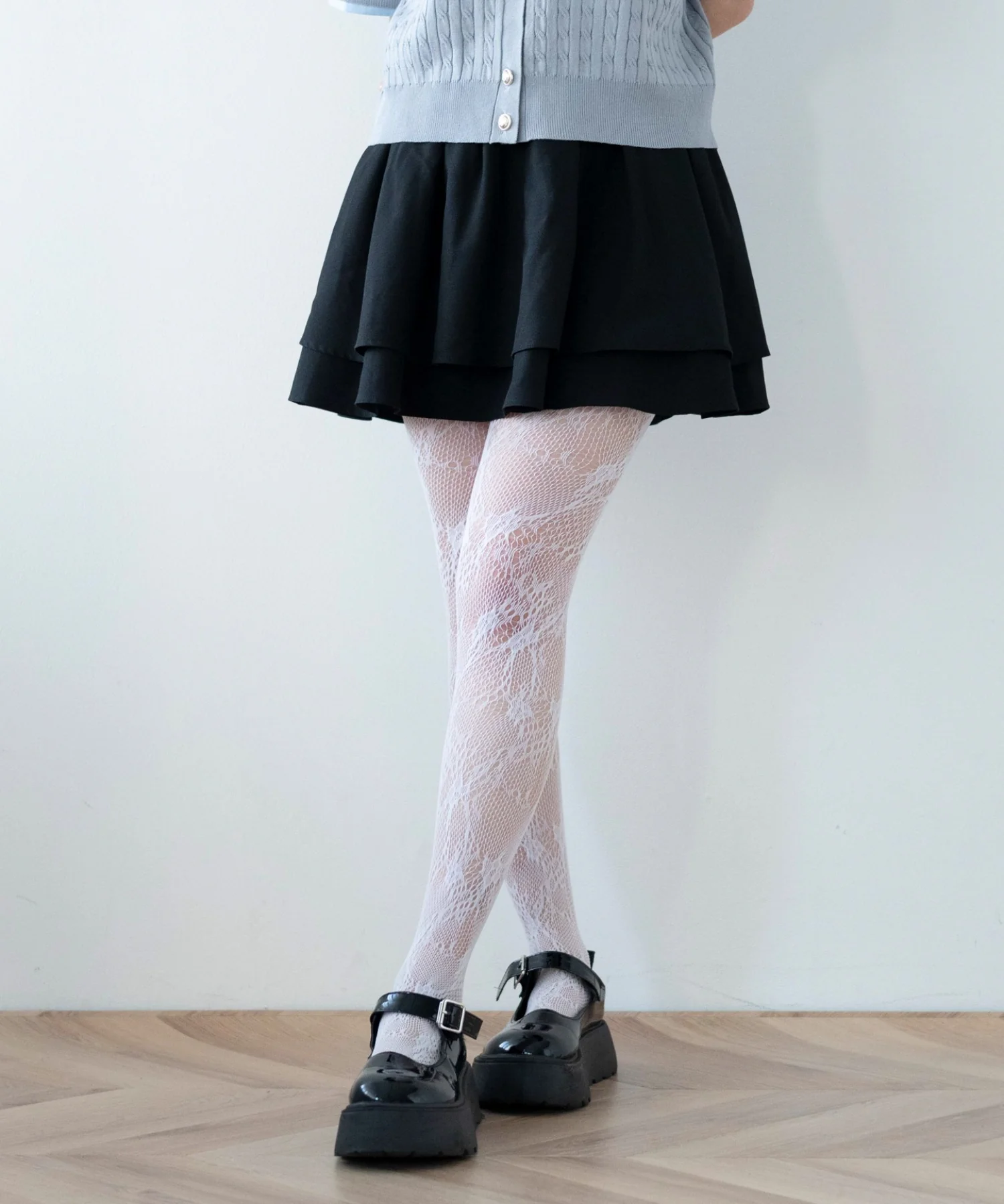 ボリュームハイウエストフレアミニスカパン - Image 7