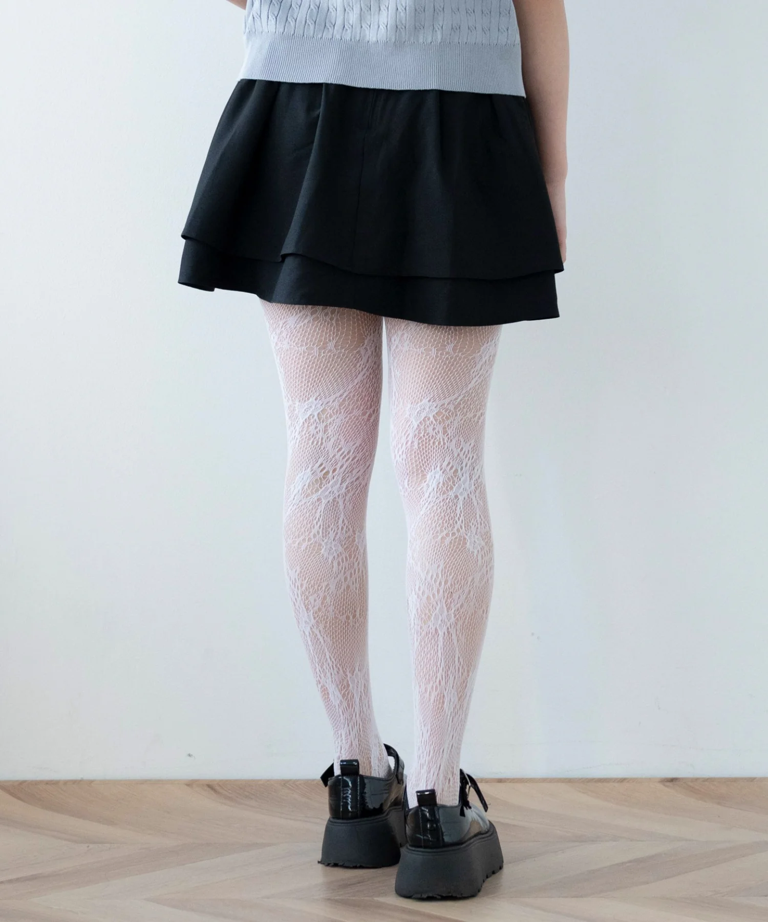 ボリュームハイウエストフレアミニスカパン - Image 8