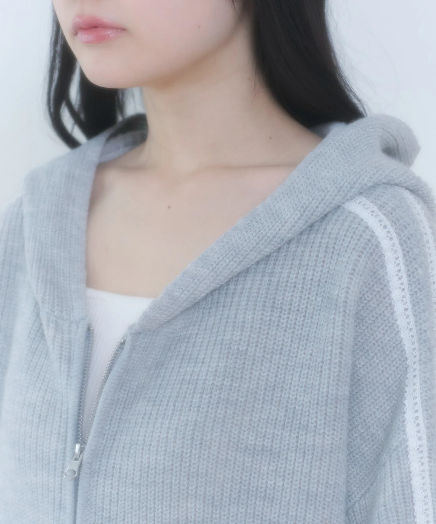 レースリボンニットパーカー - Image 10