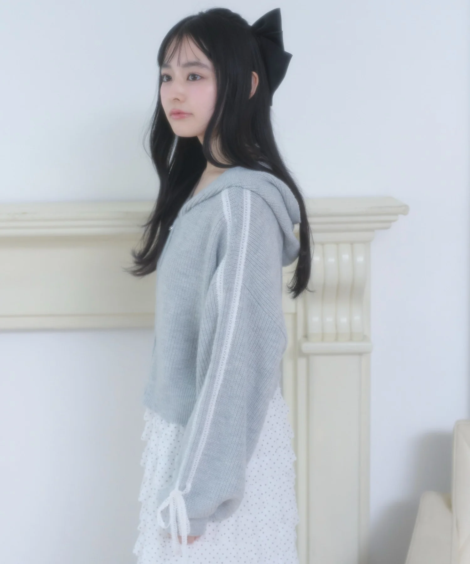 レースリボンニットパーカー - Image 15