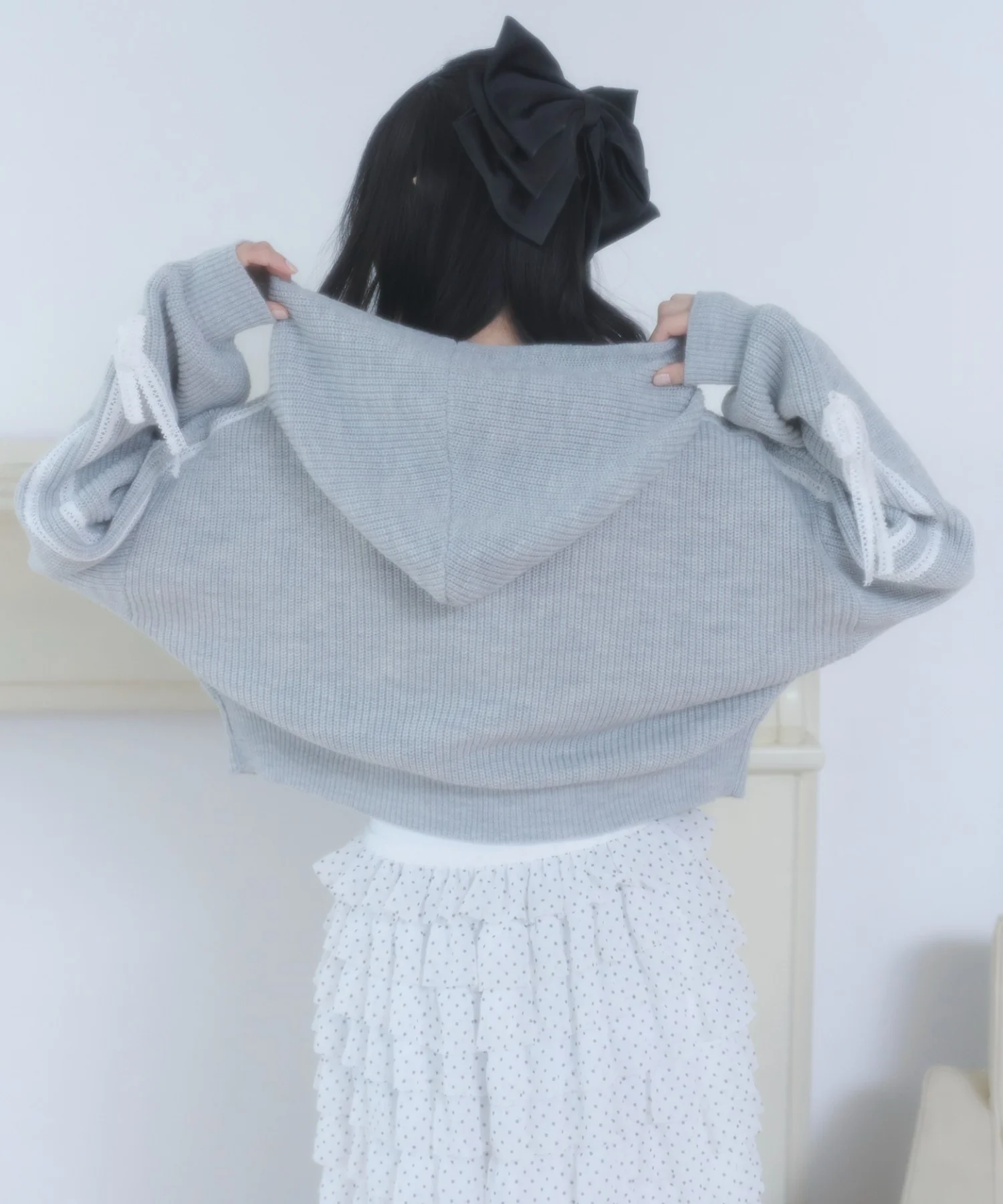 レースリボンニットパーカー - Image 16